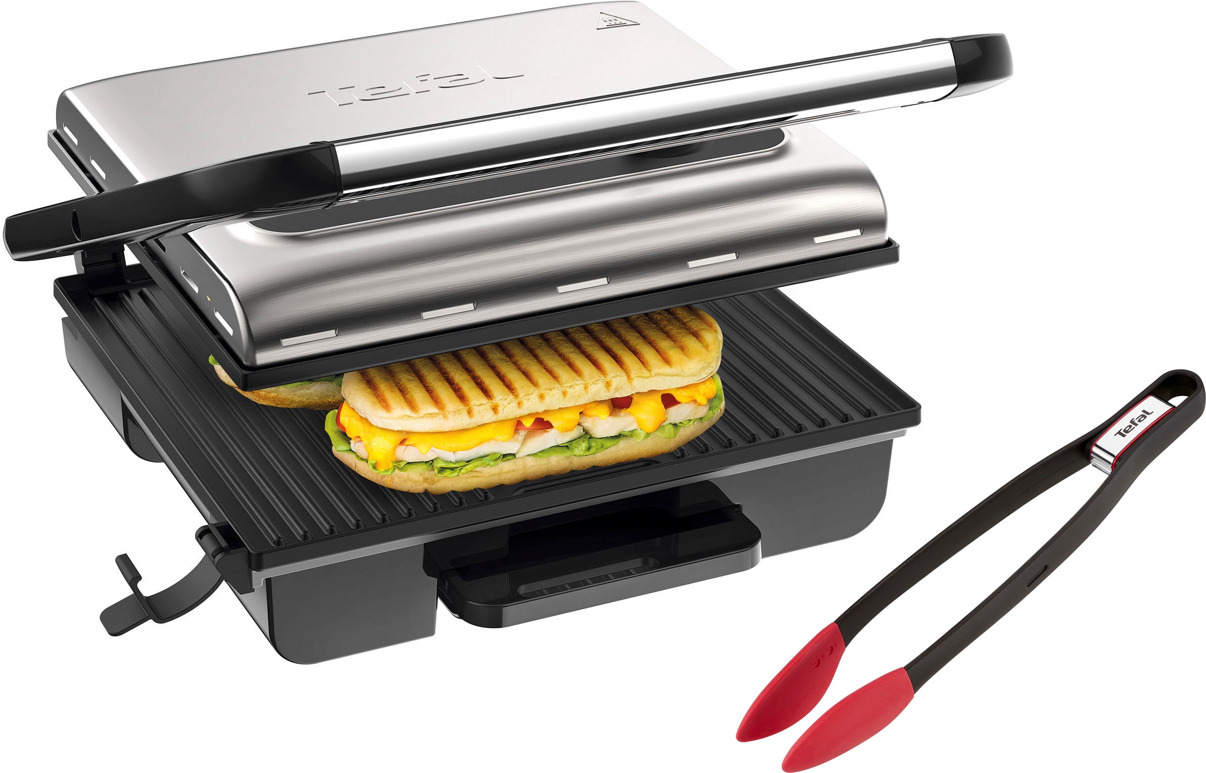 Tefal Kontaktgrill "GC242D Inicio Grill Adjust", 2000 W, regelbarer Thermos günstig online kaufen