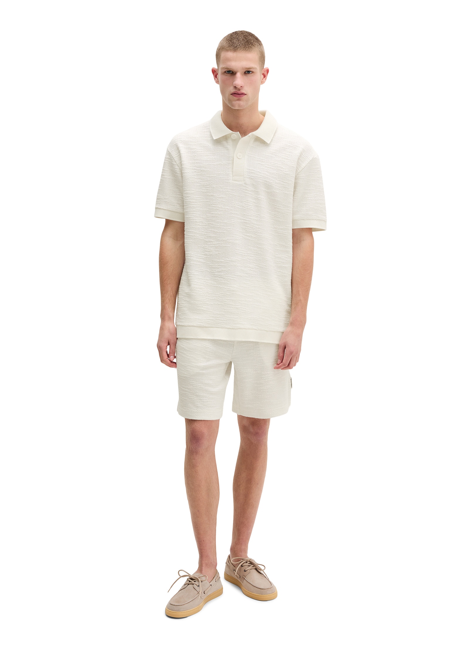 Marc O'Polo Poloshirt »aus weichem Bouclé-Jersey«