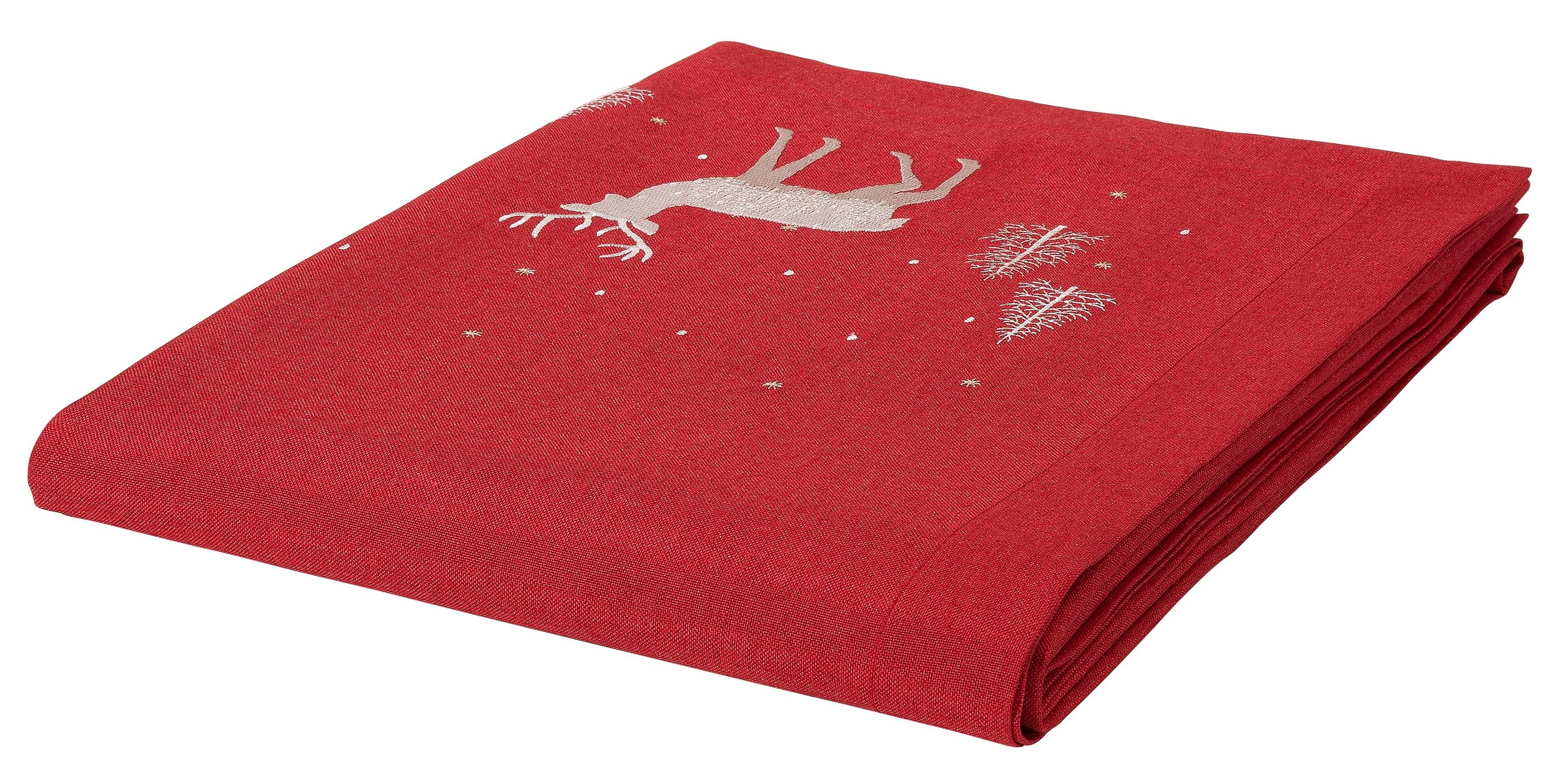 Dreams Tischdecke "Hirsch, Weihnachtsdeko rot" günstig online kaufen