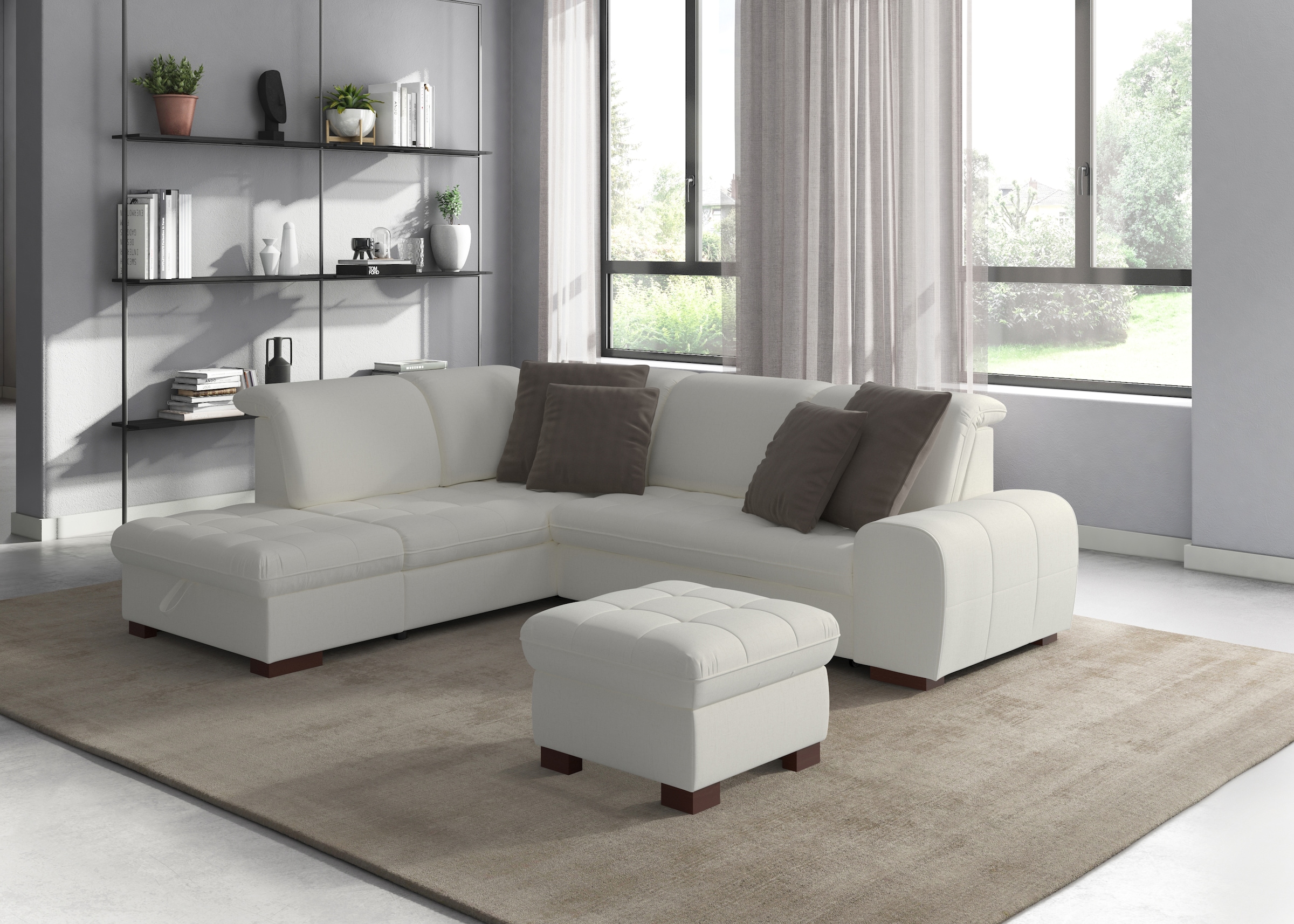 sit&more Ecksofa "Luxor L-Form", wahlweise mit Bettfunktion, Stauraum und K günstig online kaufen