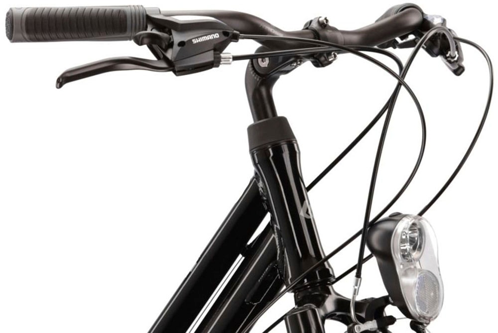 Kross Trekkingrad »KROSS Trekkingrad Trans 1.0 28" schwarz«, 21 Gang, Shimano, ALTUS M310 Schaltwerk, Kettenschaltung