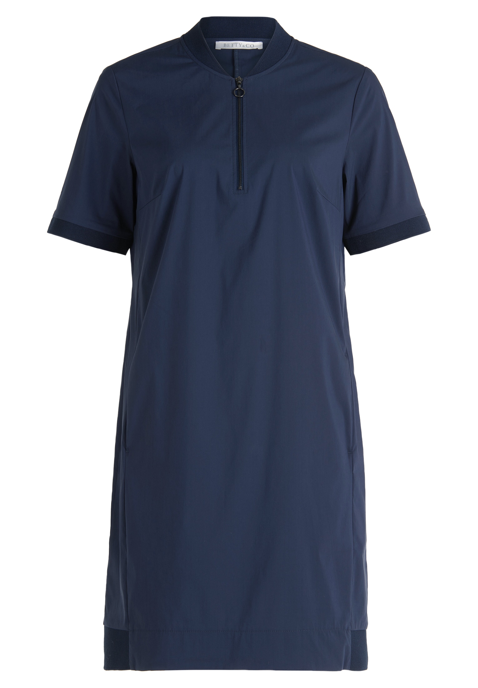 Betty&Co Druckkleid »Betty & Co Casual-Kleid mit Rippbündchen«, Materialmix