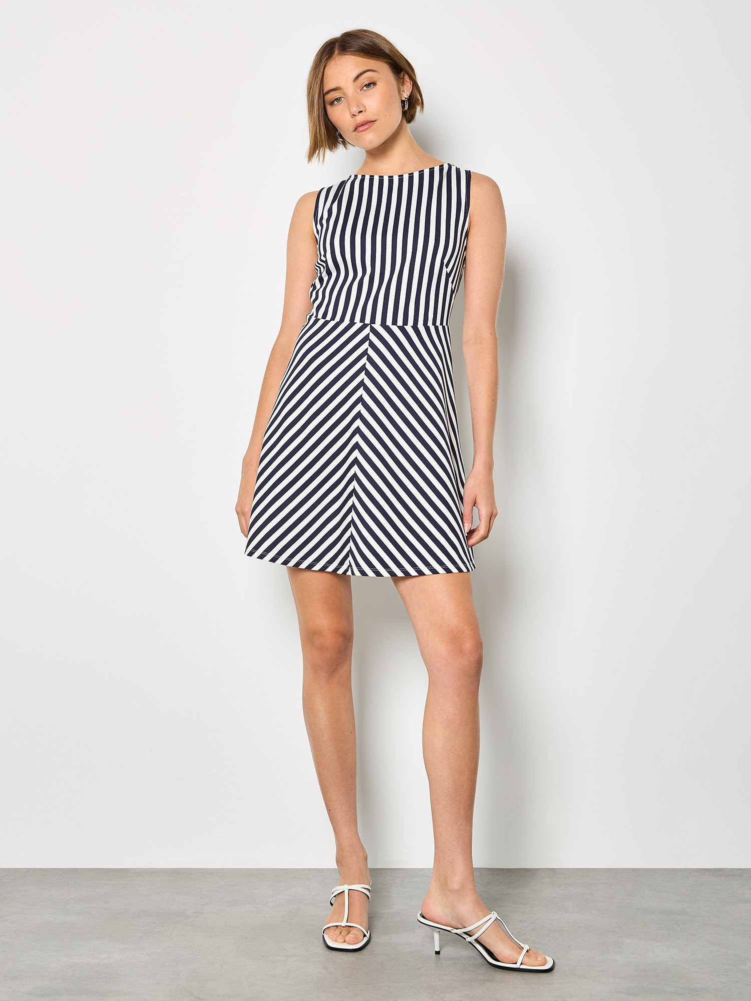 Apricot Minikleid "Gestreiftes Jersey-Mini-Kleid" mit Muster