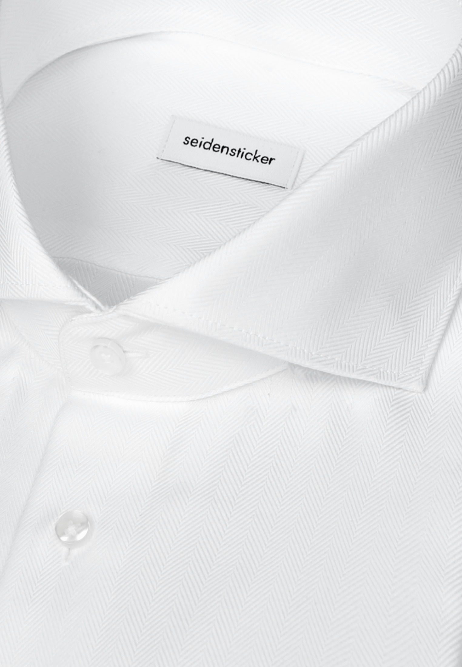seidensticker Businesshemd »Schwarze Rose« Shaped 1/1 Haifischkragen Fischgrat