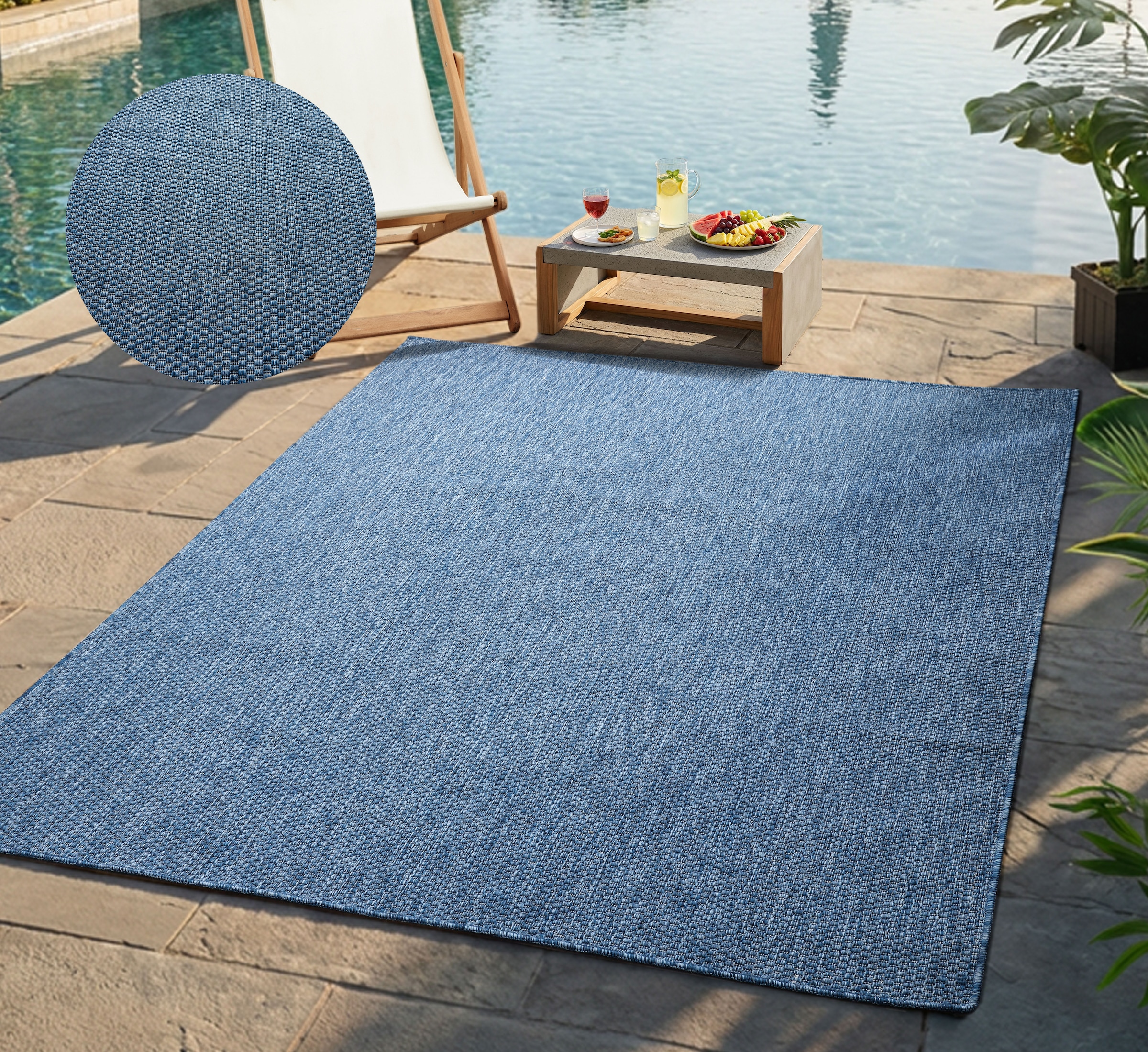 Bruno Banani Teppich "Venezia, auch als Läufer" rechteckig 4 mm Höhe In- und Outdoor geeignet, Sisal-Optik, Wetterfest & UV-beständig