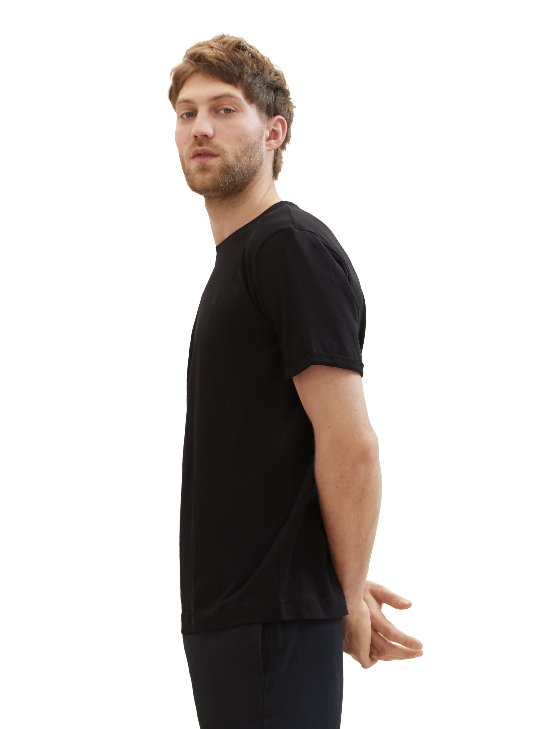 TOM TAILOR T-Shirt, (Packung, 3 tlg.), mit Logo-Stickerei