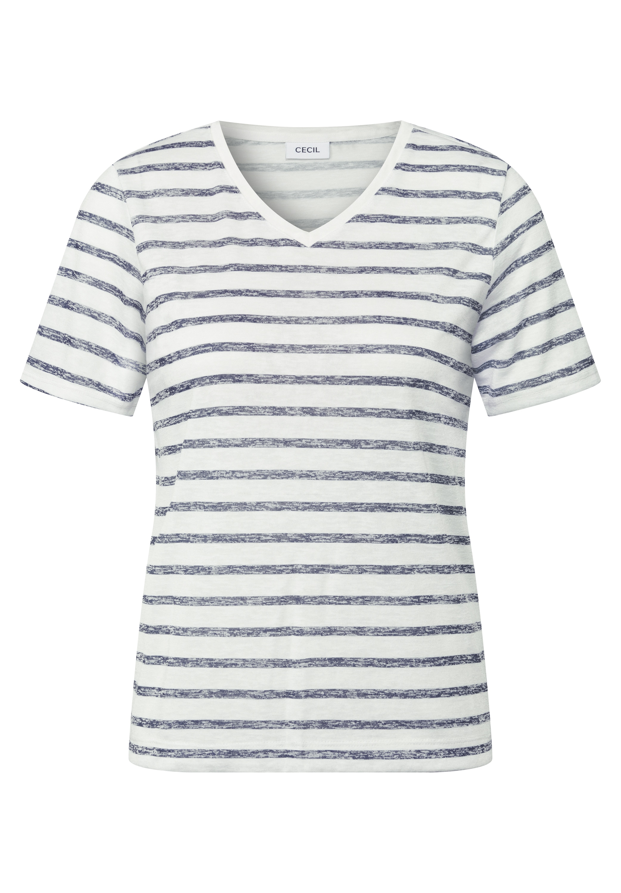 Cecil T-Shirt, aus elastischem Materialmix