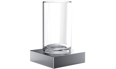 Emco Zahnputzbecher »Emco Liaison«, (Set, 2 St.), klares Glas, verchromt kaufen