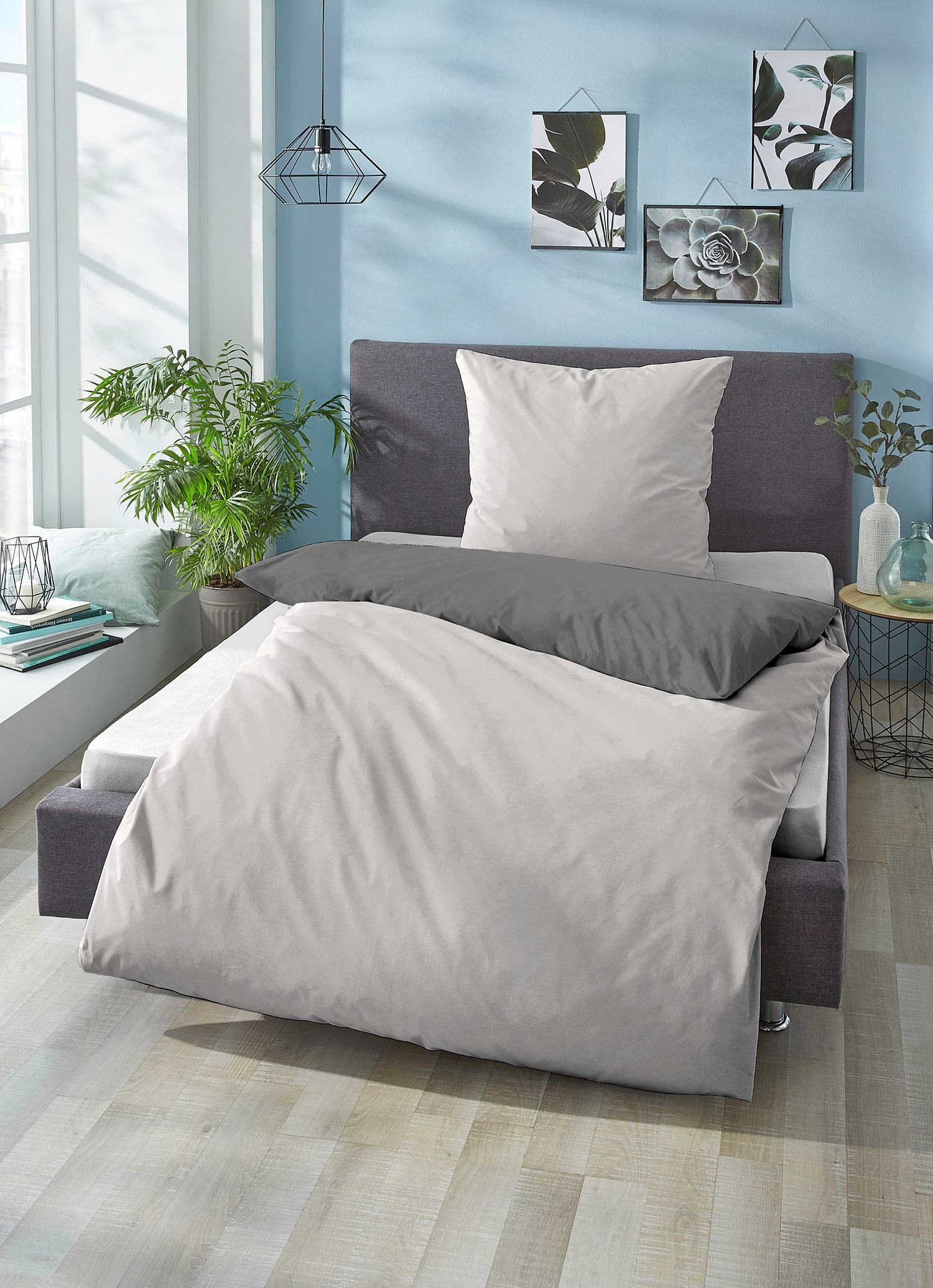 Biberna Wendebettwäsche "Alma in Gr. 135x200, 155x220 oder 200x200 cm" 2 St günstig online kaufen