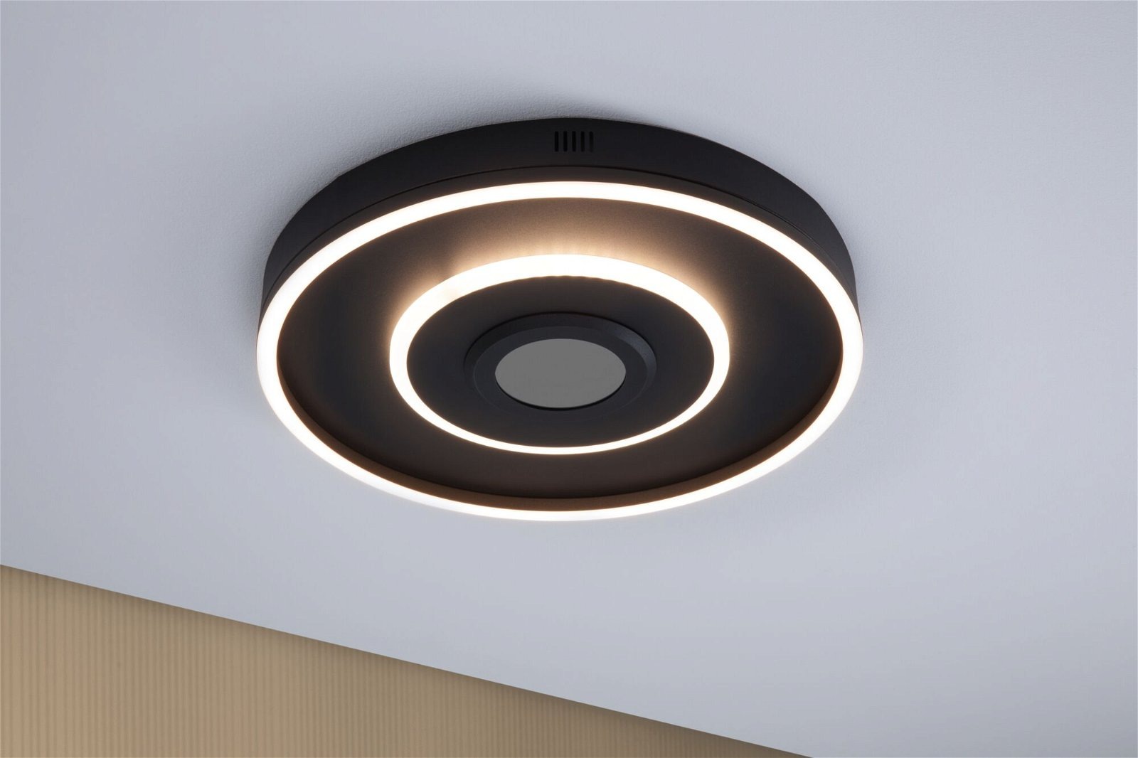 Paulmann LED Deckenleuchte »Spaceglow Four RGB+ 320lm / 800lm 230V 22W Schwarz matt«, 1 flammig, dimmbar