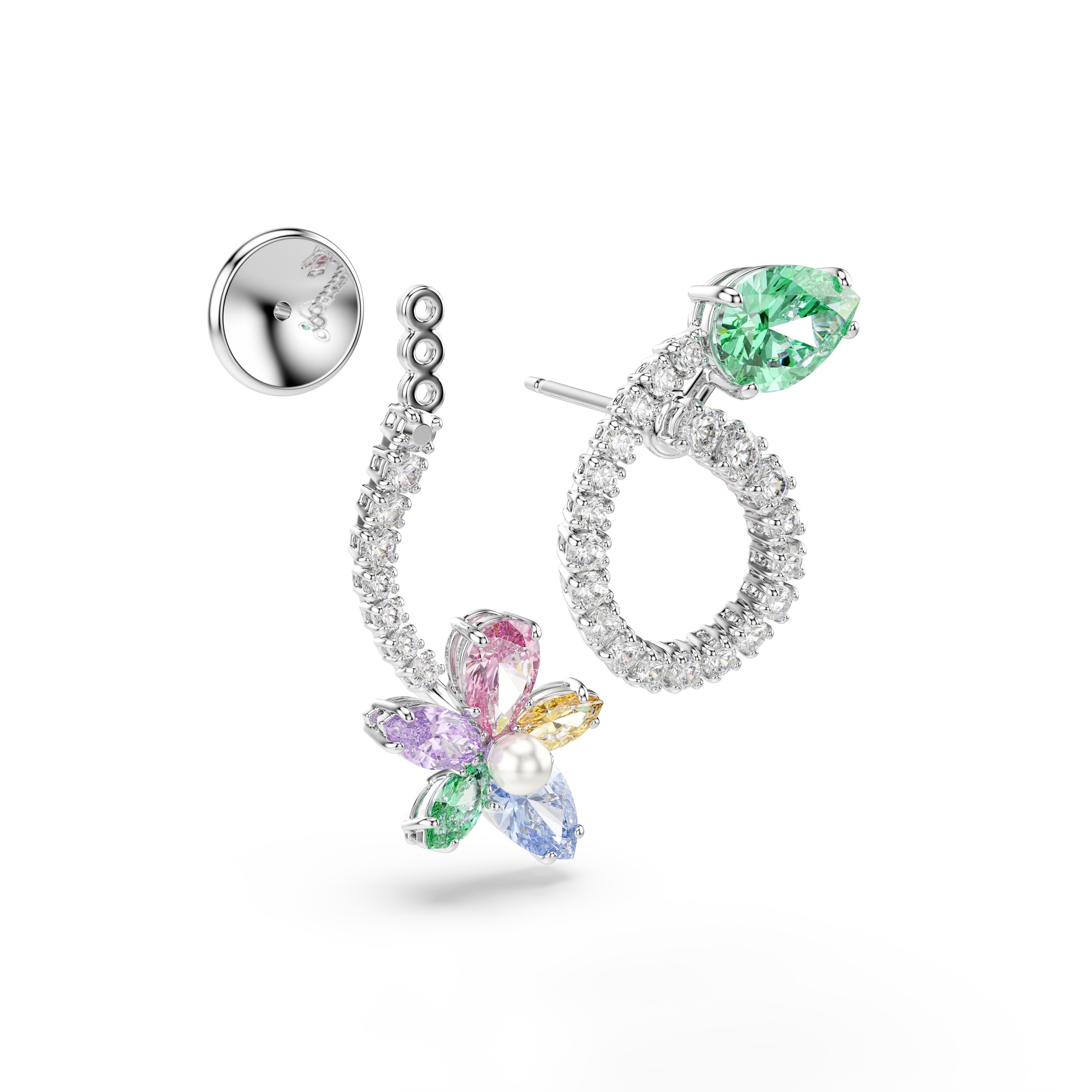Swarovski Paar Ohrstecker »Schmuck Geschenk 2026 CAPSULE Ohrringe Libelle Blume« mit Swarovski® Kristall - mit Swarovski® Perle
