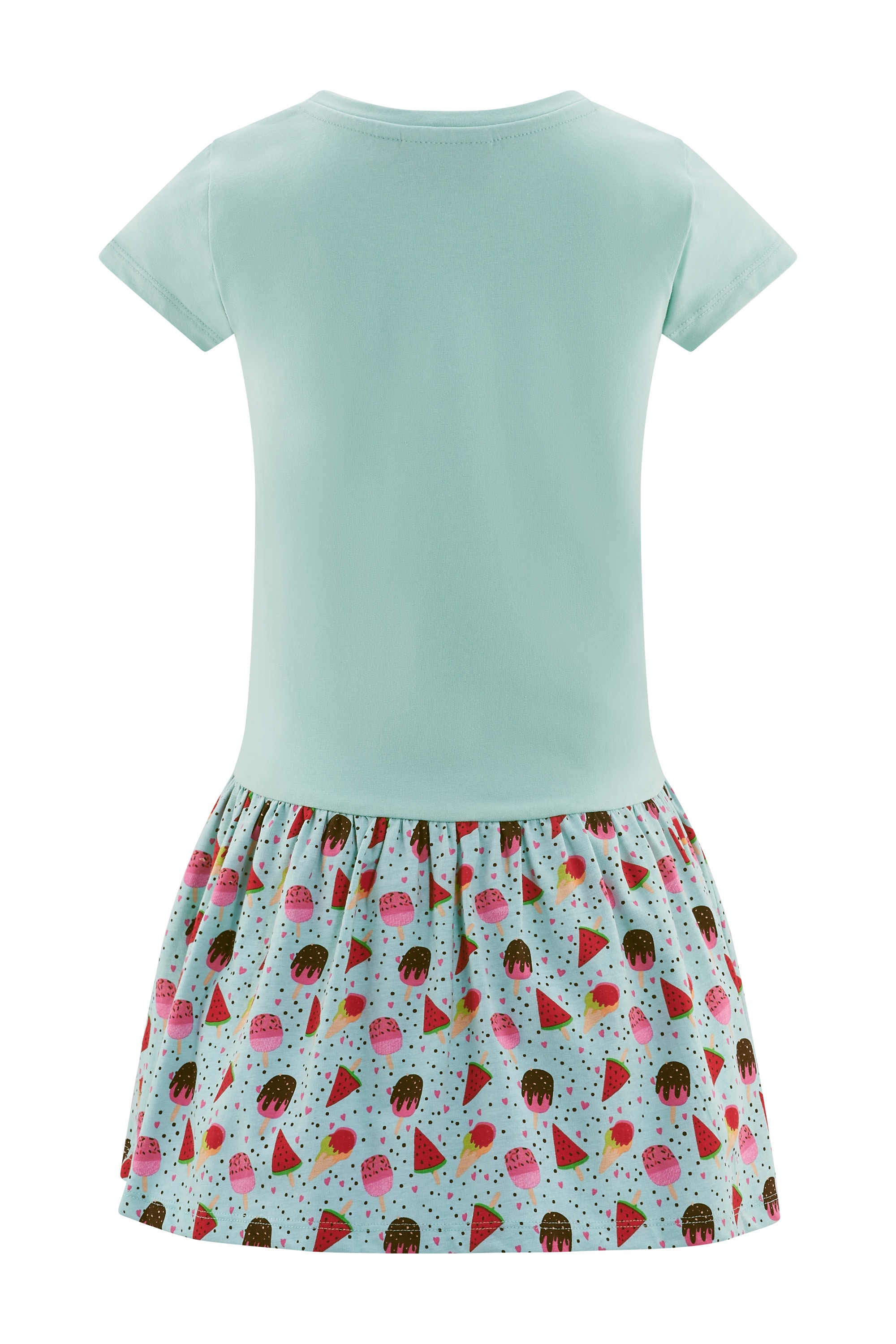 happy girls Jerseykleid vorne mit applizierter Umhängetasche mit Pailletten