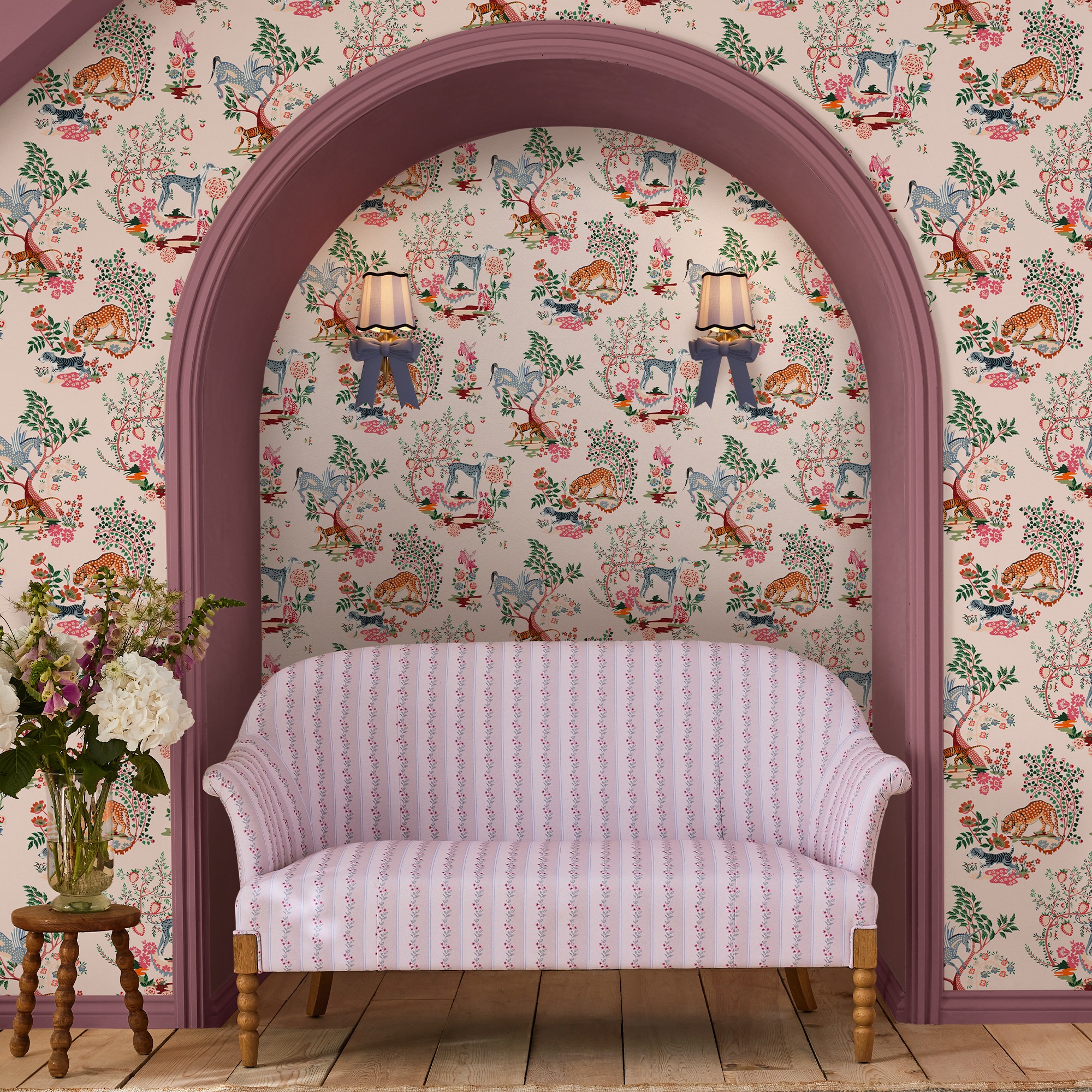 Cath Kidston Vliestapete "Painted Kingdom" Futuristisch Glatt 10mx52cm (ca. 5m2)