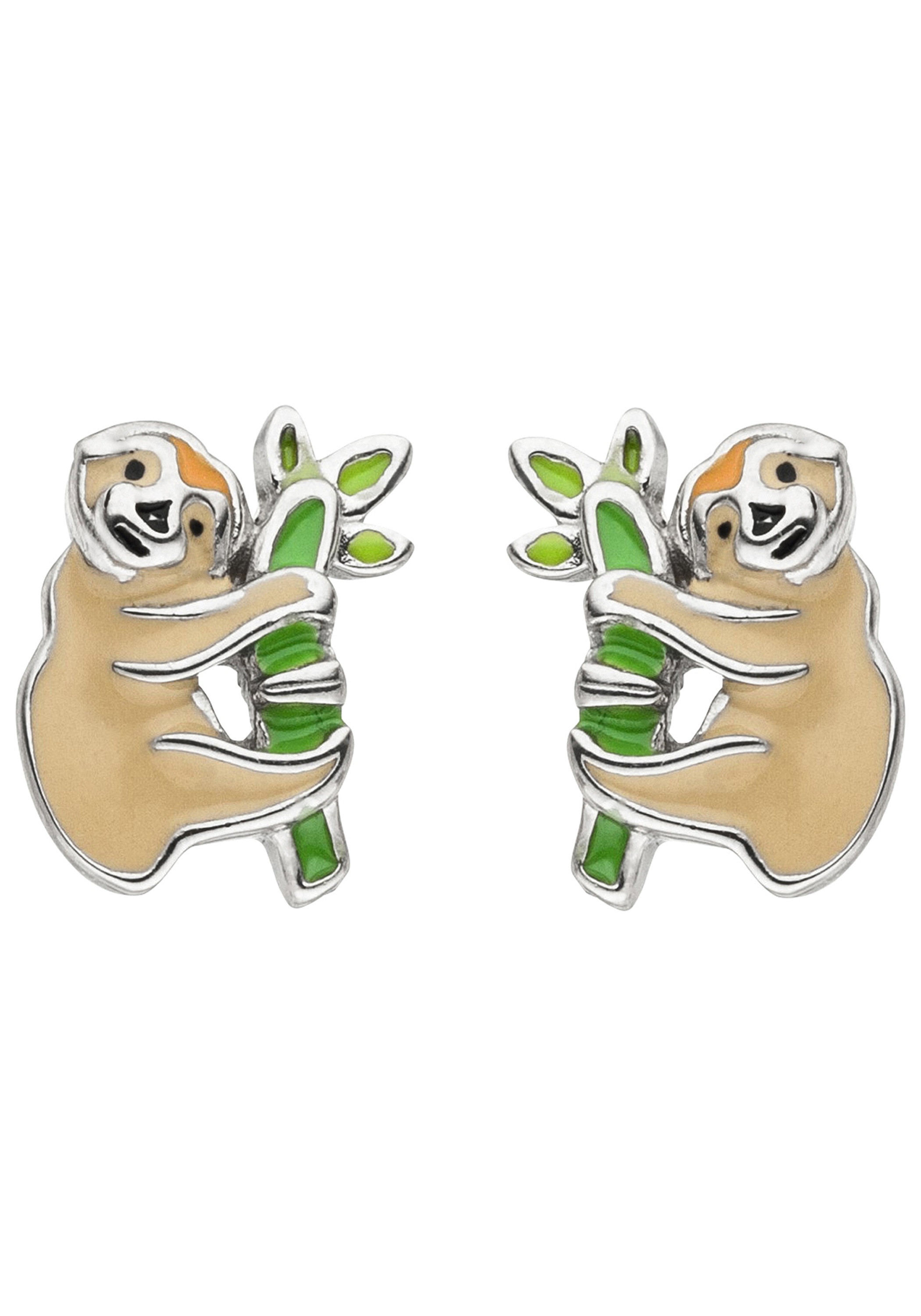 JOBO Paar Ohrstecker »Faultier« 925 Silber