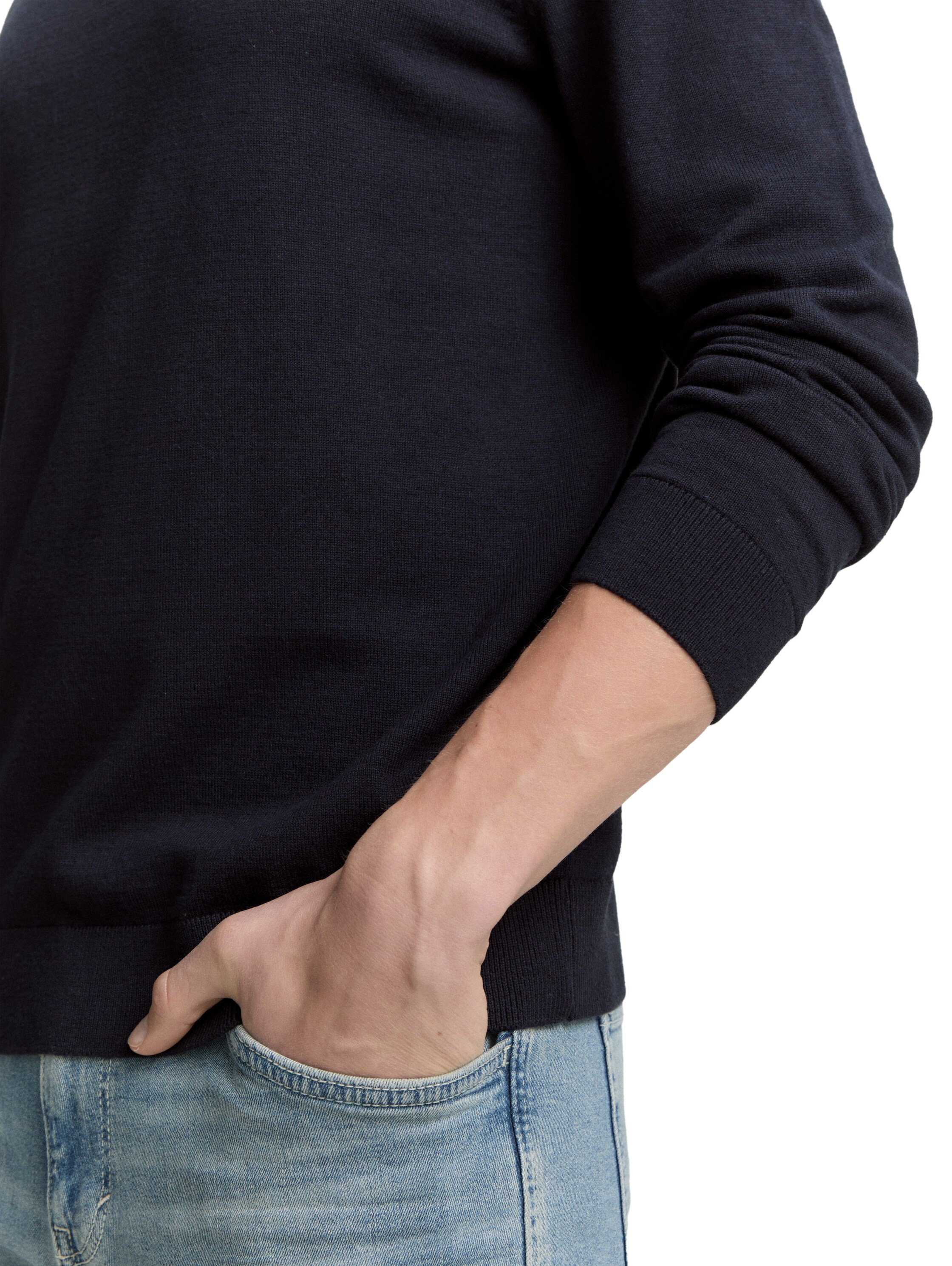 TOM TAILOR Rollkragenpullover, im Strick-Design