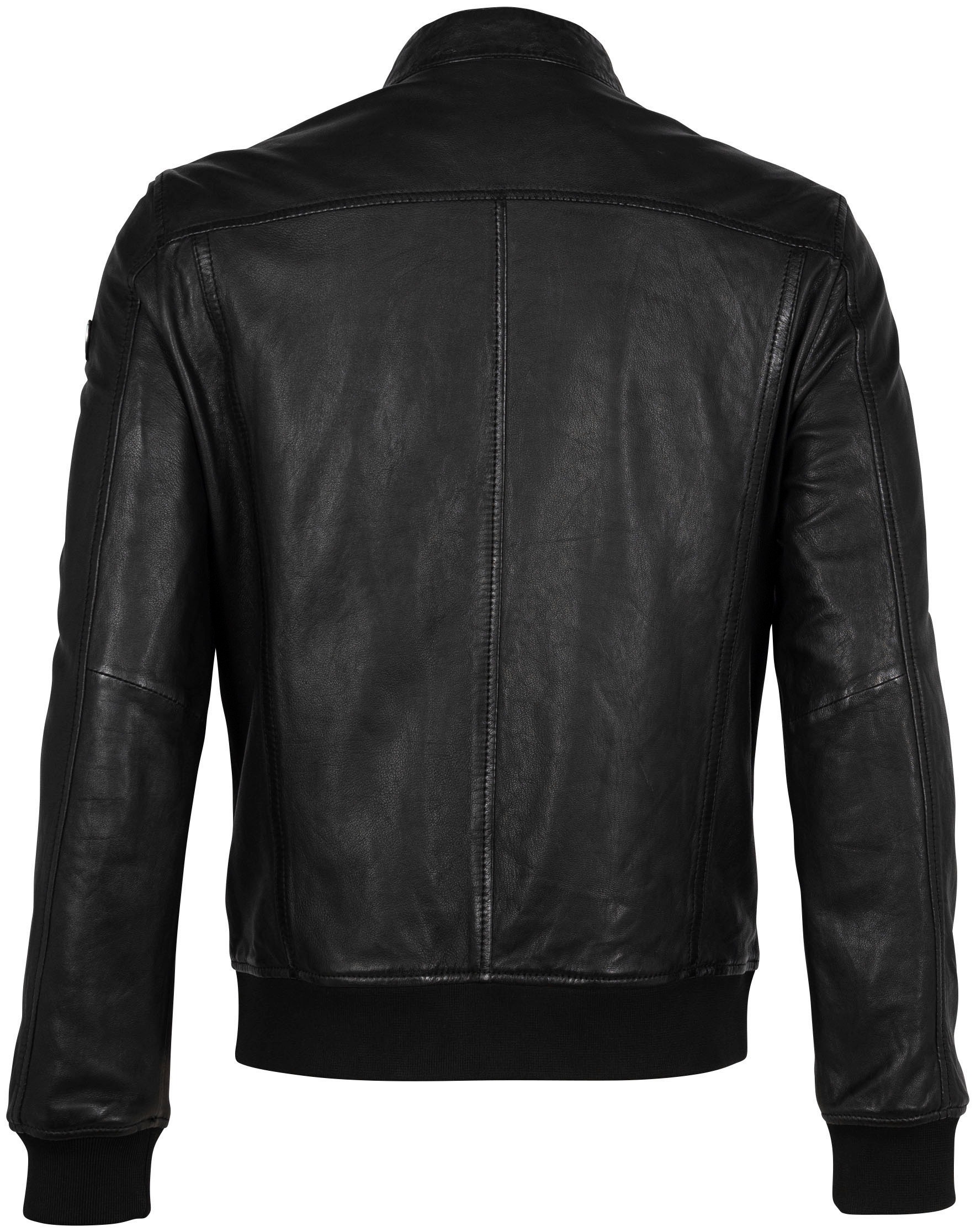 Mauritius Lederjacke "MMGoran" mit Stehkragen, Reißverschluss, Strickbündch günstig online kaufen