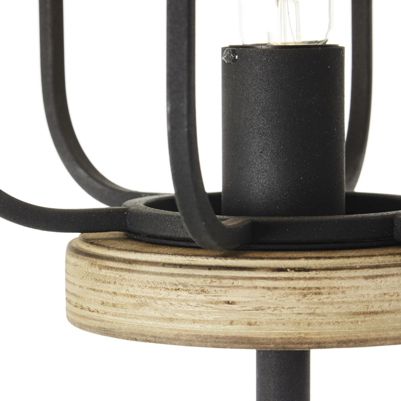 Brilliant Stehlampe »Gwen«, 1 flammig-flammig, Ø BAUR | 163 Metall/Holz, antik kaufen günstig cm, E27, 25 cm korund Höhe, holz/schwarz