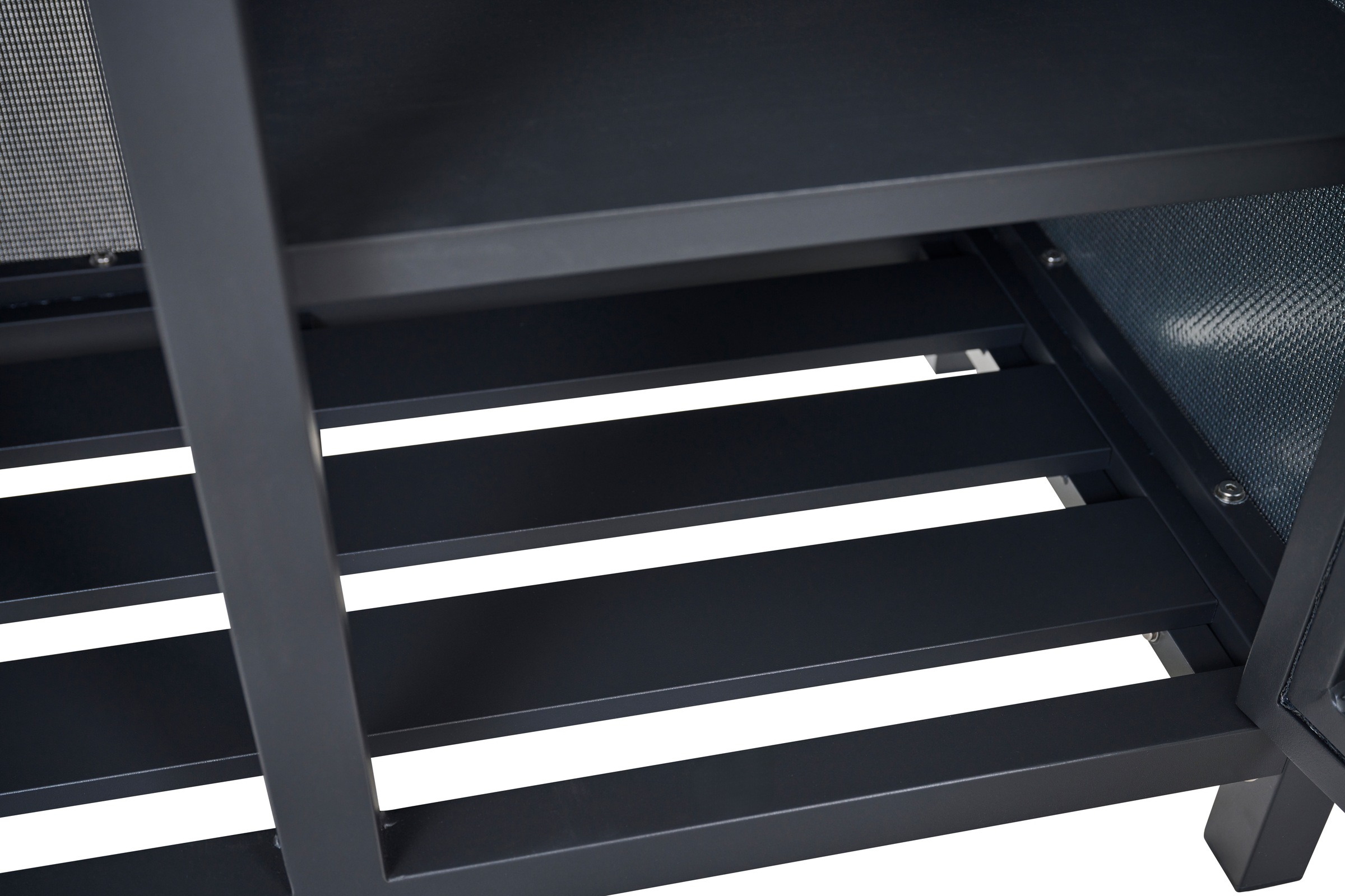 Siena Garden Gartentisch »PALMA Mittelelement mit Gitter« Aluminiumrahmen, Ranotex® Bezug dunkelgrau