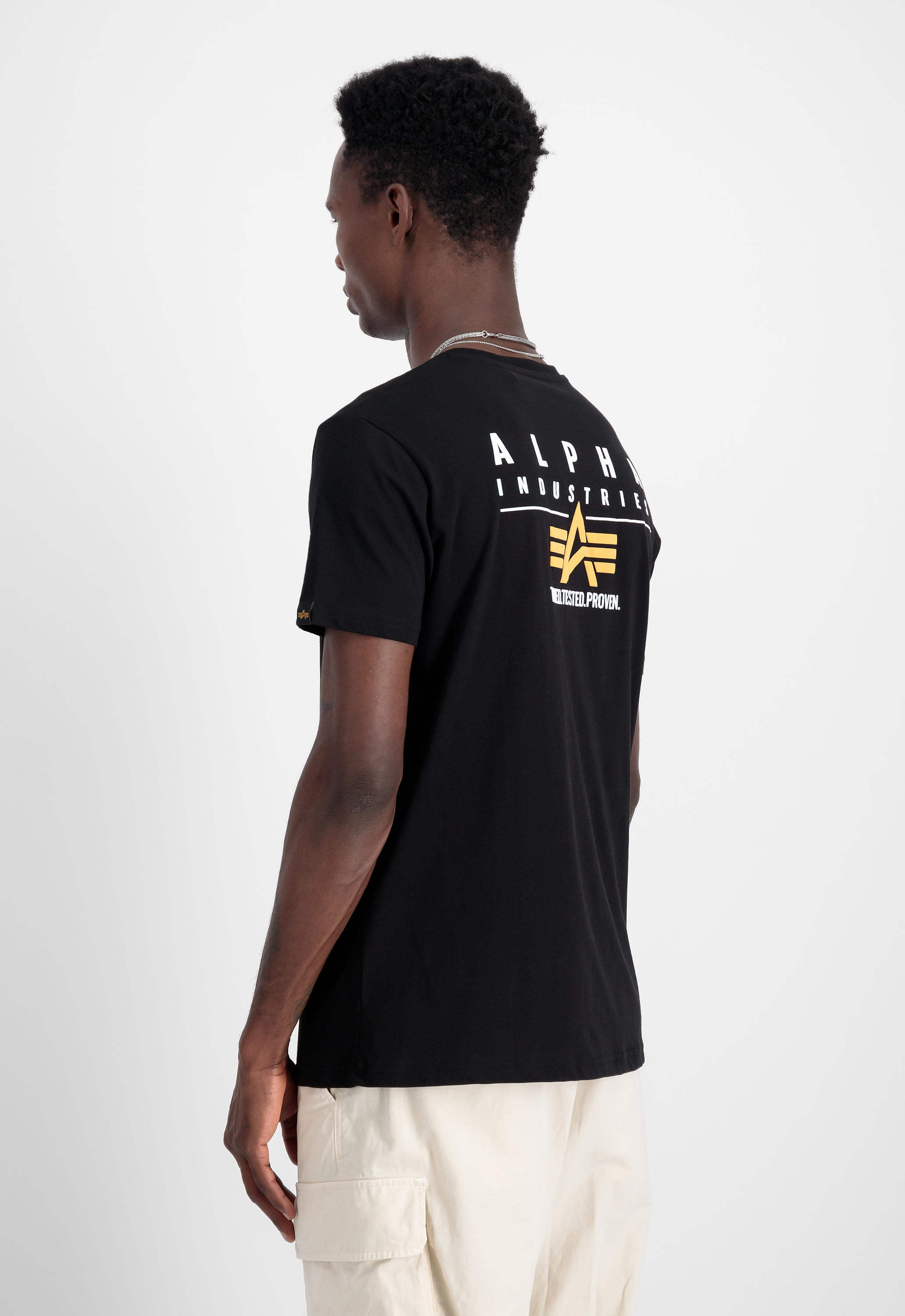 Alpha Industries T-Shirt »Puff Print Logo Backprint T-Shirt«