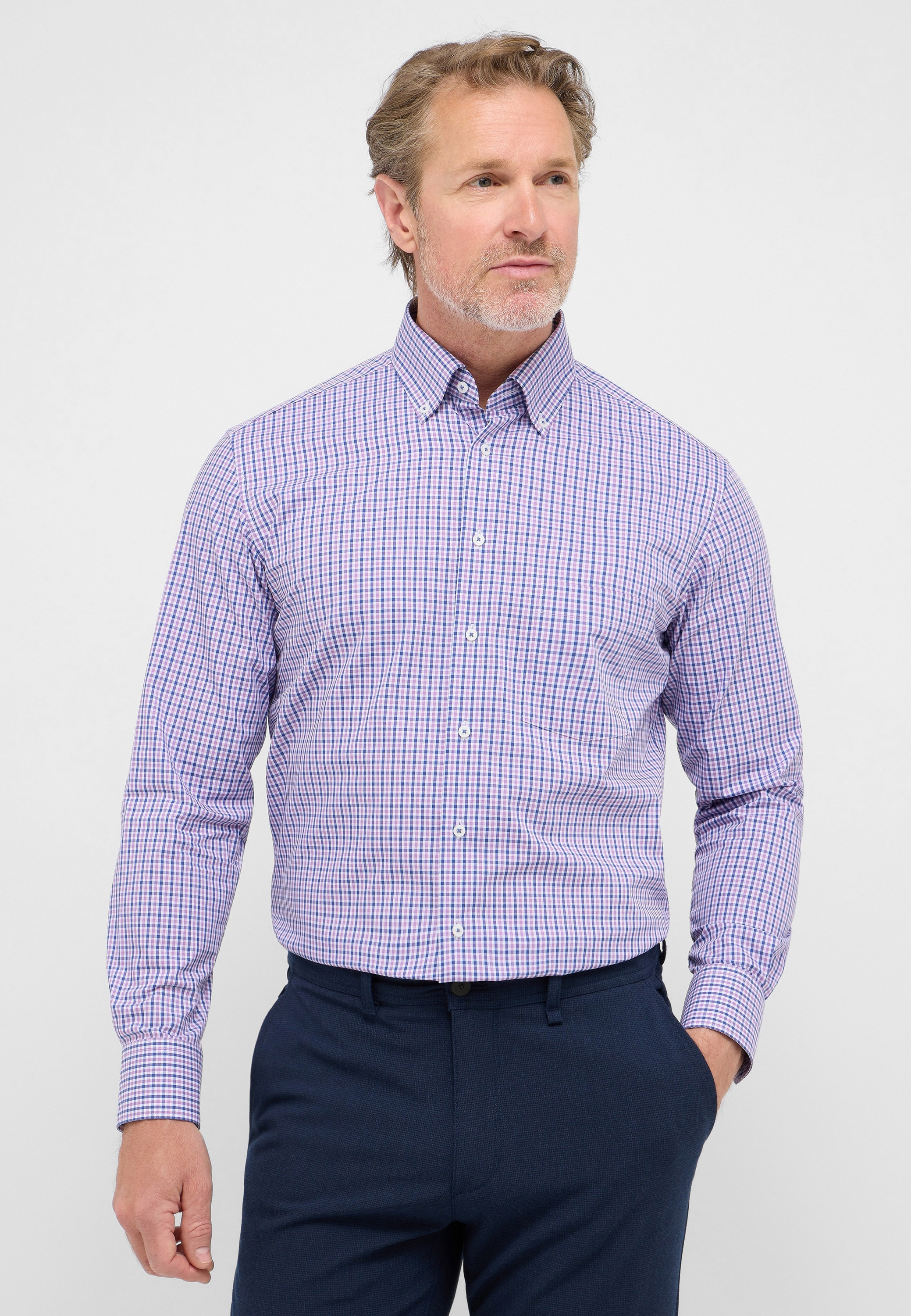 Eterna Langarmhemd "MODERN FIT", NON IRON (bügelfrei) günstig online kaufen