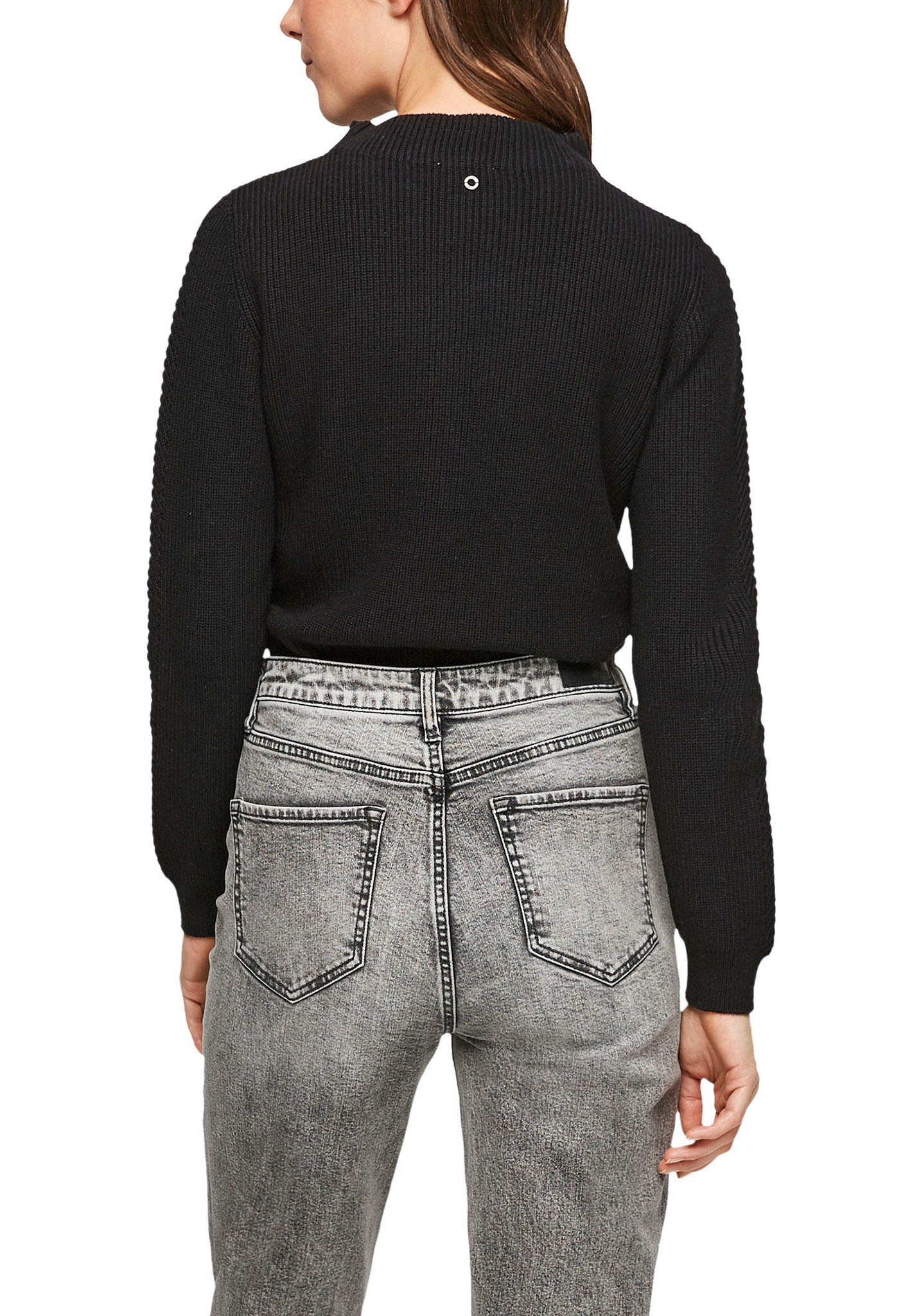 s.Oliver Strickpullover mit Fischgräten-Details