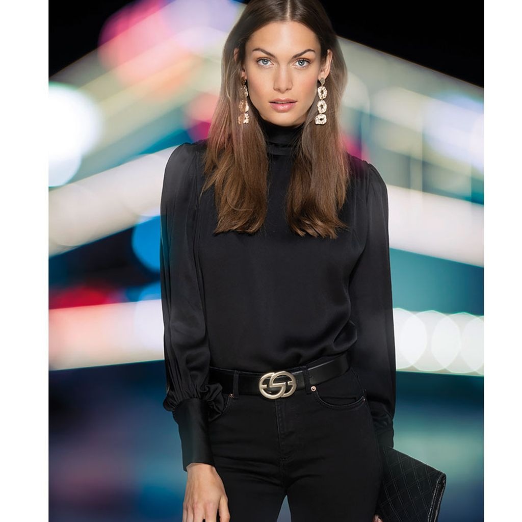 Silbergift Ledergürtel "Ledergürtel im Klassiklook mit Goldschließe" günstig online kaufen