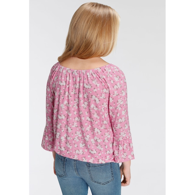 KIDSWORLD 3/4-Arm-Shirt, mit Blumen bedruckt bestellen | BAUR