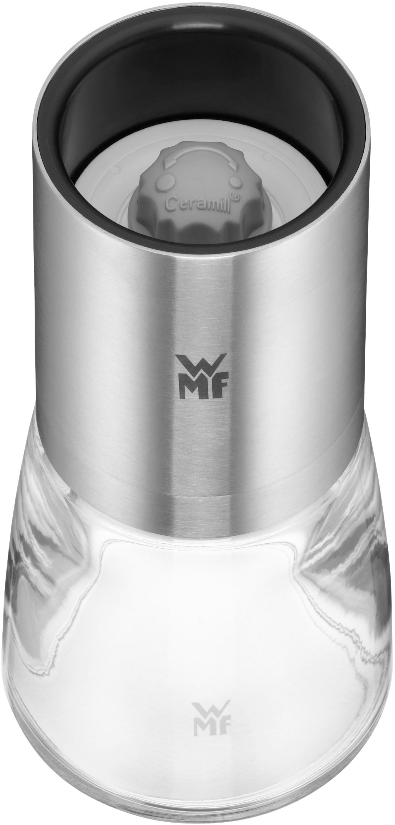 WMF Gewürzmühle »De Luxe«, (3 St.), Keramikmahlwerk, stufenlos einstellbare Mahlstärken grob/fein