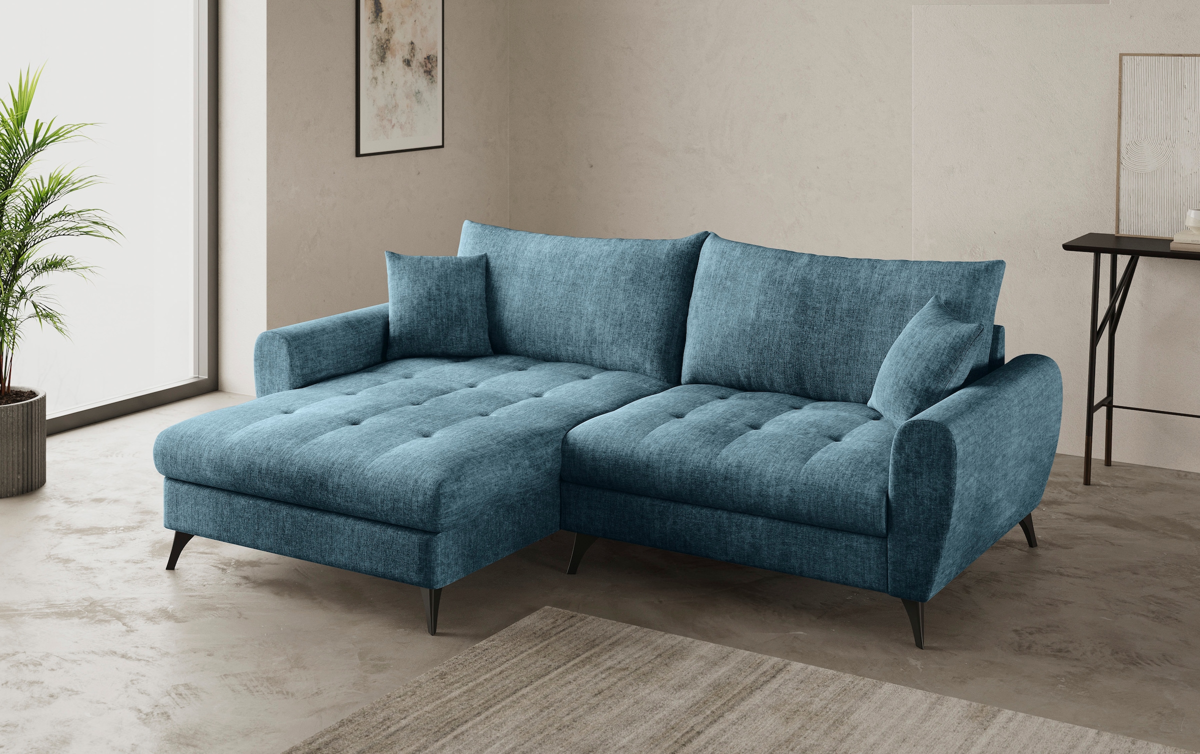 Mr. Couch Ecksofa »Blackburn II, L-Form«, Mit Kaltschaumpolsterung bis 140 kg belastbar