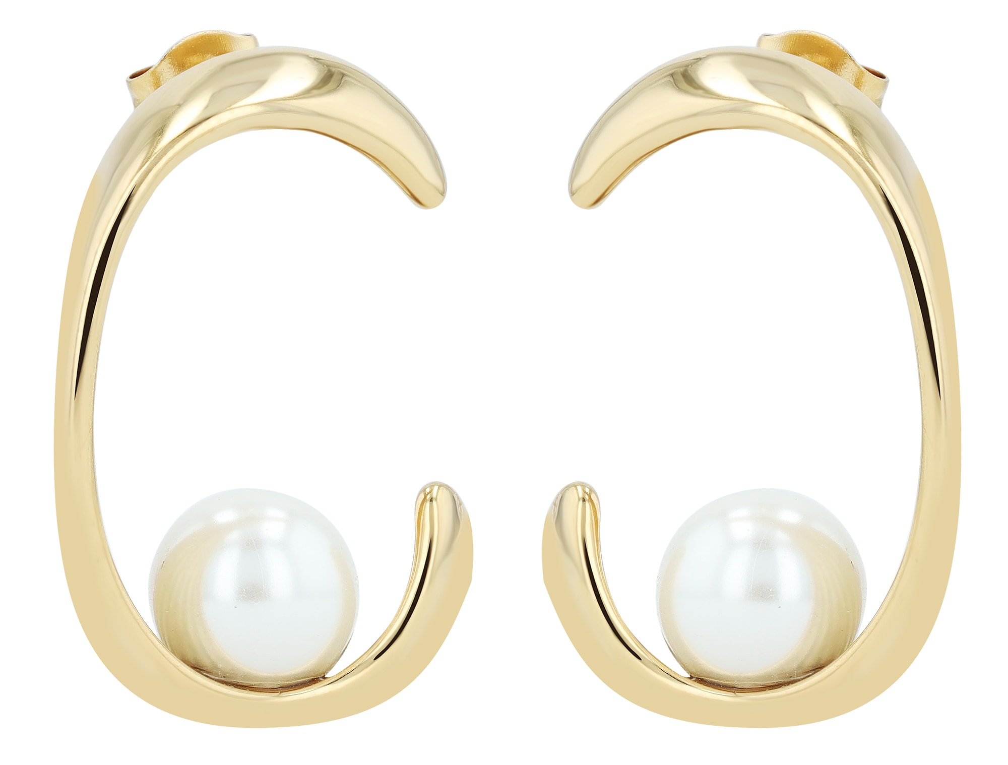 Adelia´s Paar Ohrhänger »Damen Ohrringe aus Edelstahl mit Perle« Ein kleines Geschenk mit großer Wirkung