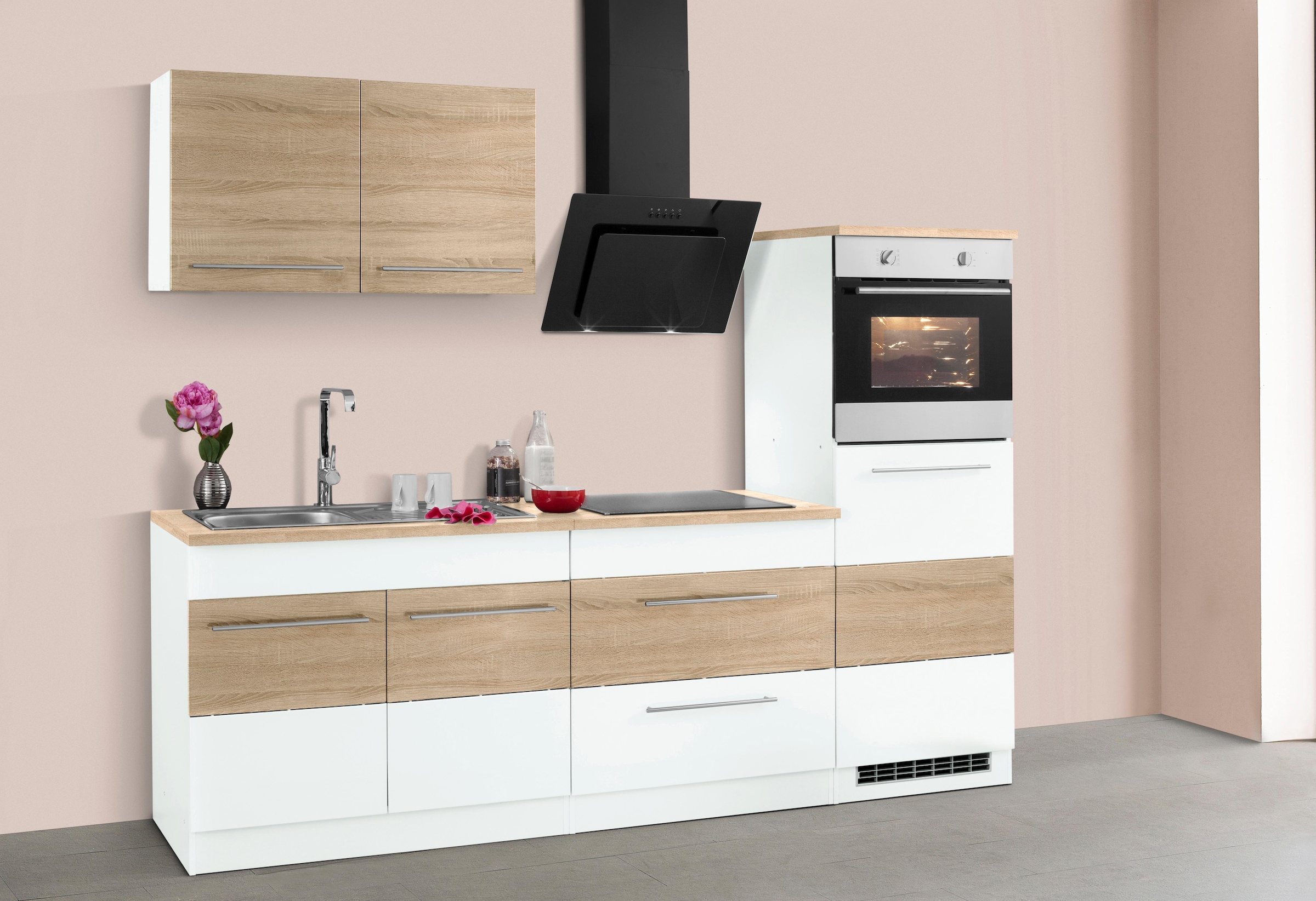 HELD MÖBEL Küchenzeile "Trient", Breite 240 cm, mit E-Geräten, mit Arbeitsp günstig online kaufen