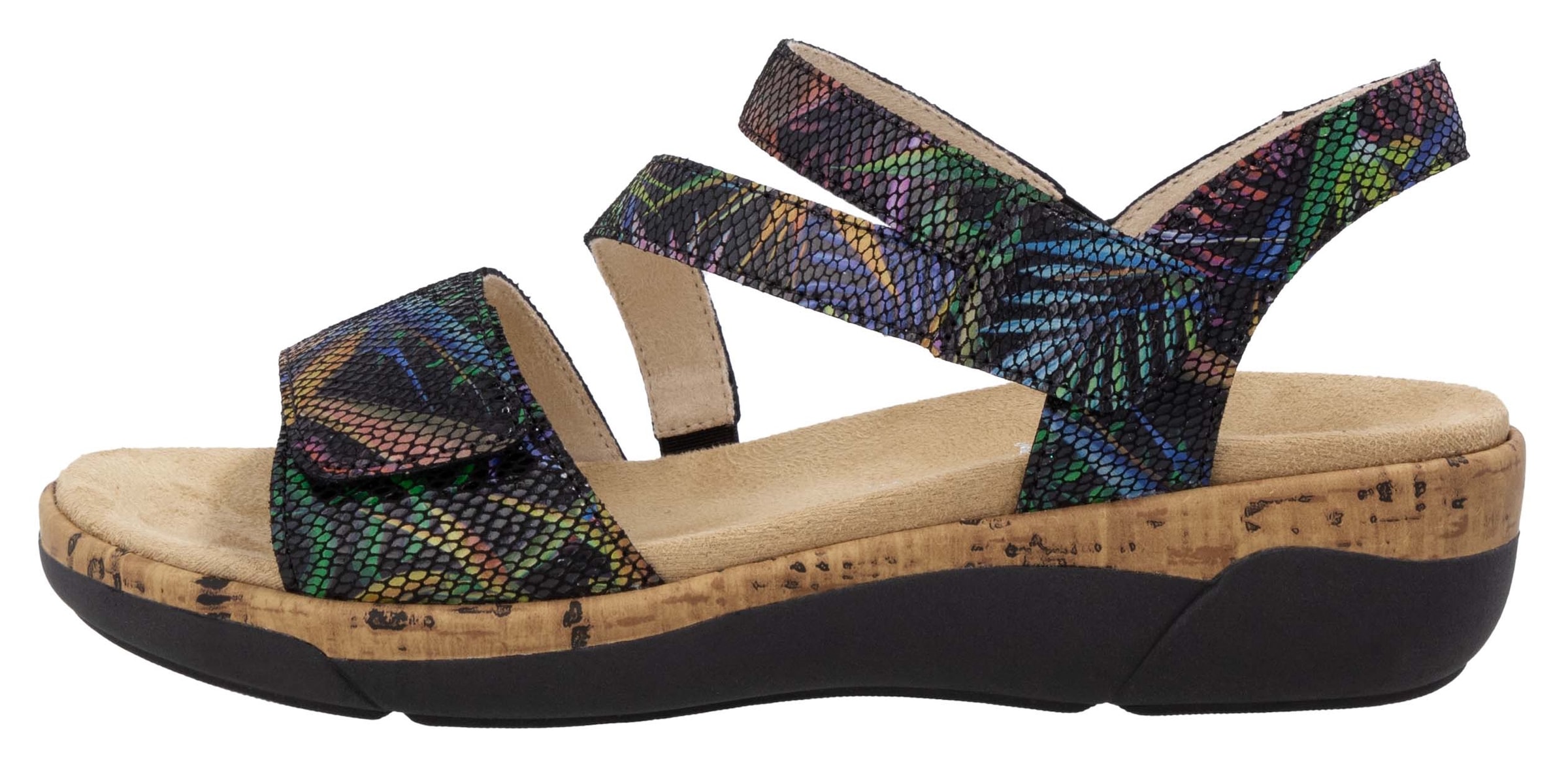 Remonte Keilsandalette, Sommerschuh, Klettschuh, Riemchensandale mit Softfußbett