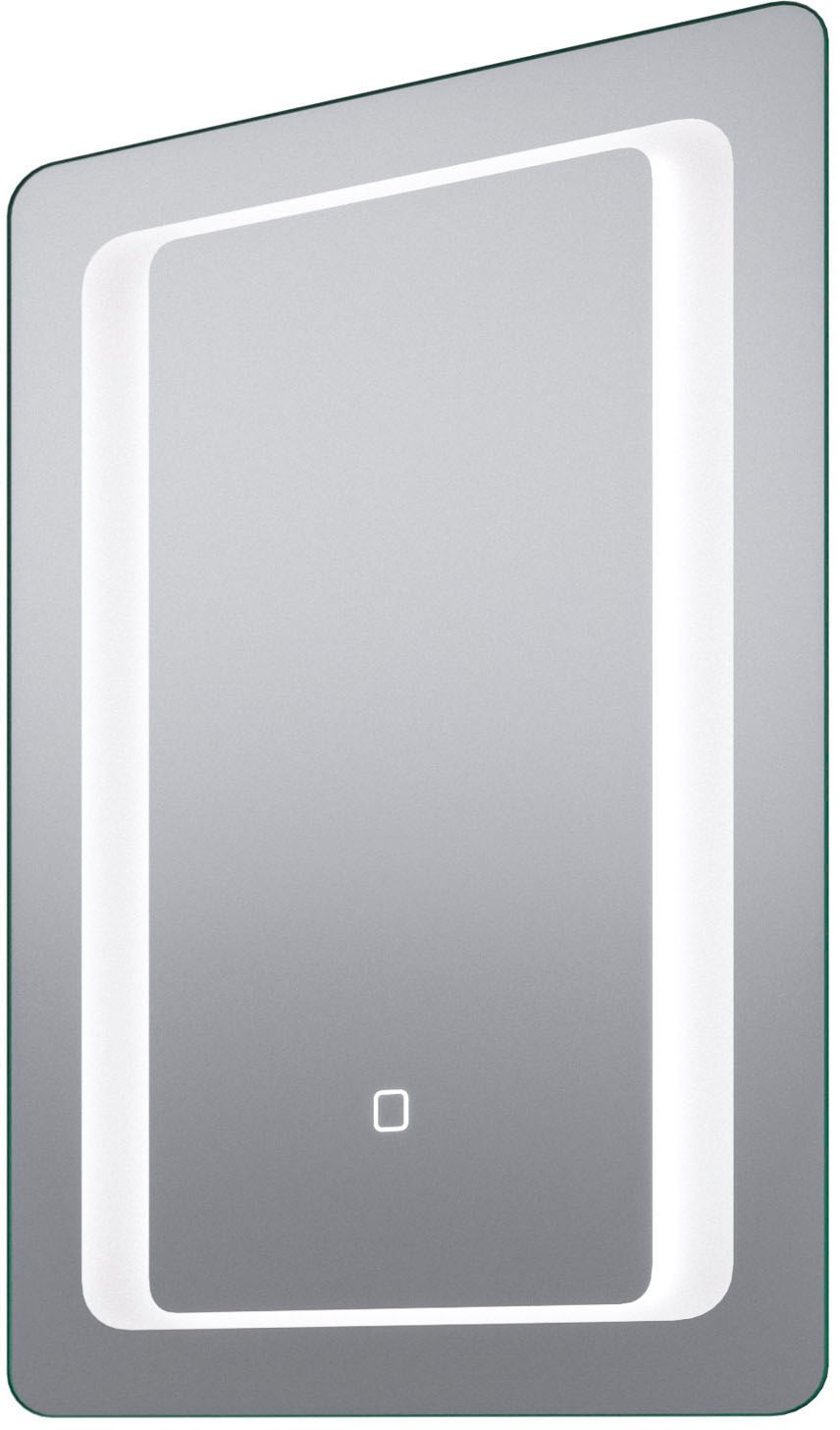 Saphir Badmöbel-Set »Serie 6915«, (4 St.), Gäste-Bad, 61 cm breit, mit LED-Spiegel, offenem Fach und 2 Türen