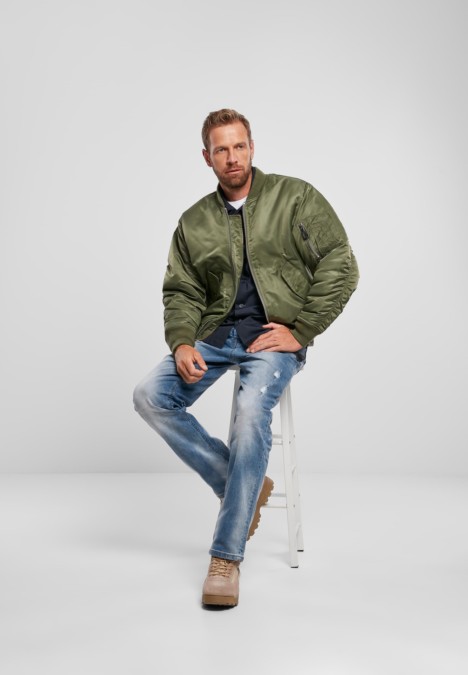 Brandit Anorak »Brandit Herren MA1 Bomber Jacket«, (1 St.), ohne Kapuze
