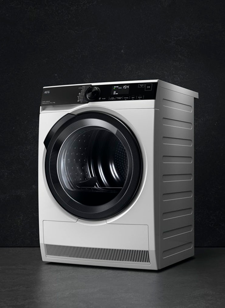 AEG TR9T75680 Wäschetrockner Freistehend Frontlader 8 kg Weiß