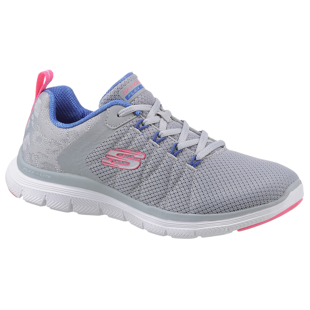 Skechers Sneaker »FLEX APPEAL 4.0 ELEGANT WAYS«, mit seitlicher Logo-Applikation, Freizeitschuh, Halbschuh, Schnürschuh