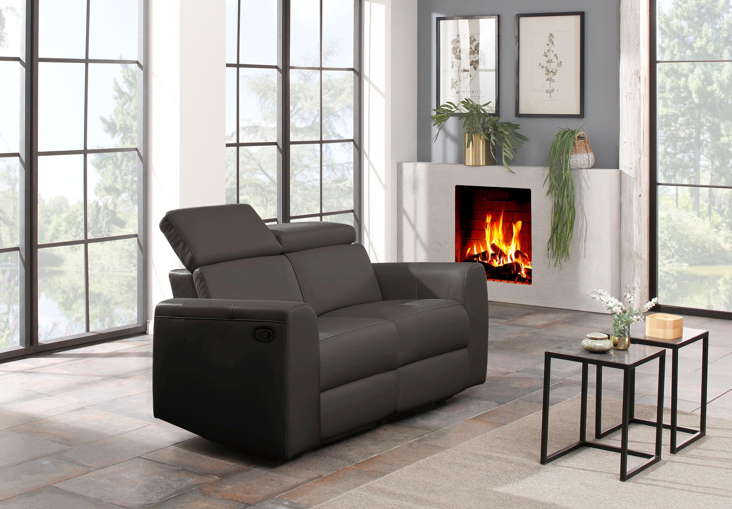 Home affaire 2-Sitzer »Sentrano«, 152 cm, man. o. elektr. Relaxfunktion und USB/Kopfverstellung