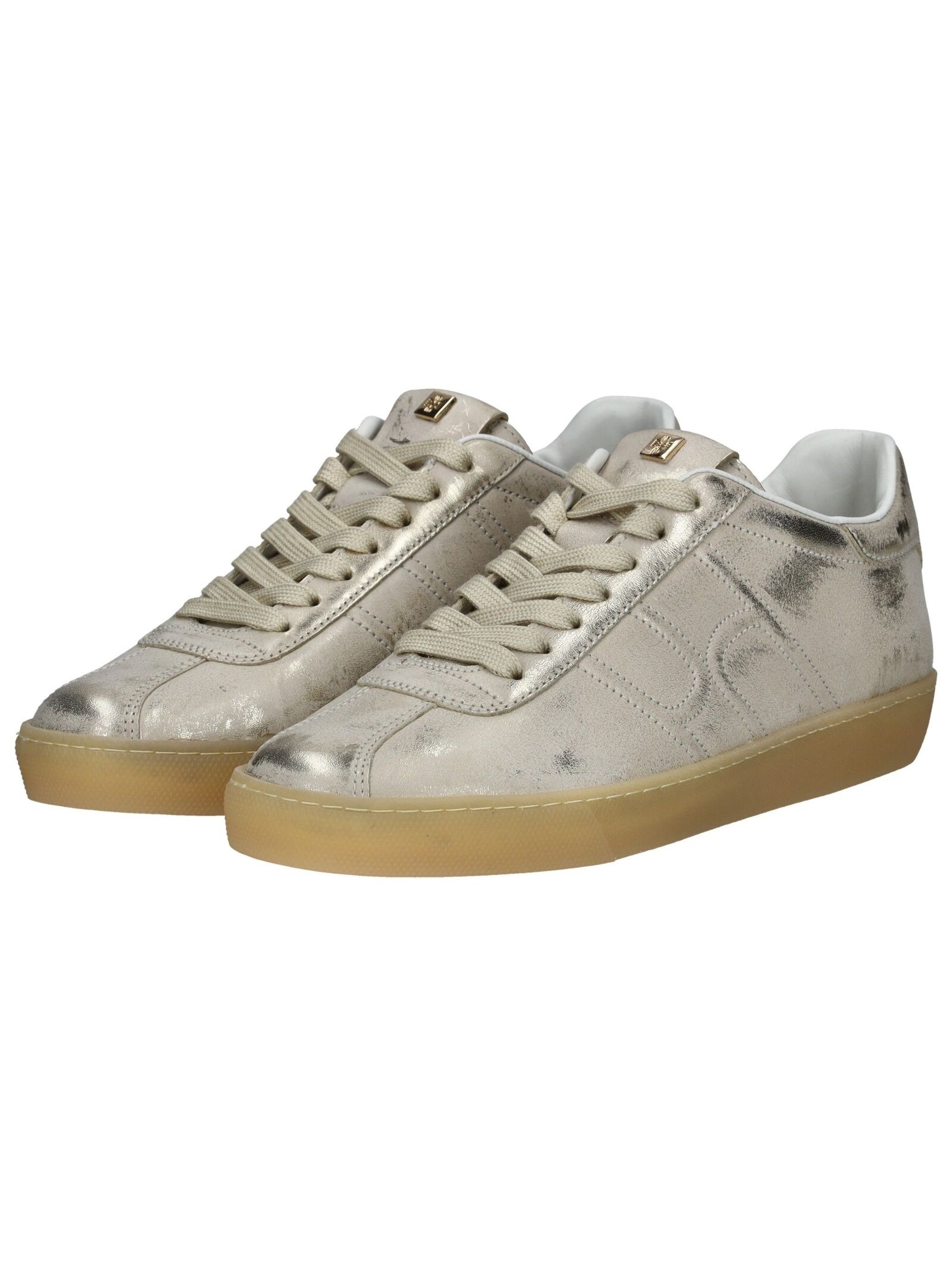 Sneaker HÖGL "Högl Sneaker Leder", Damen, Gr. 39, platin, Leder, Schuhe Sneaker 3