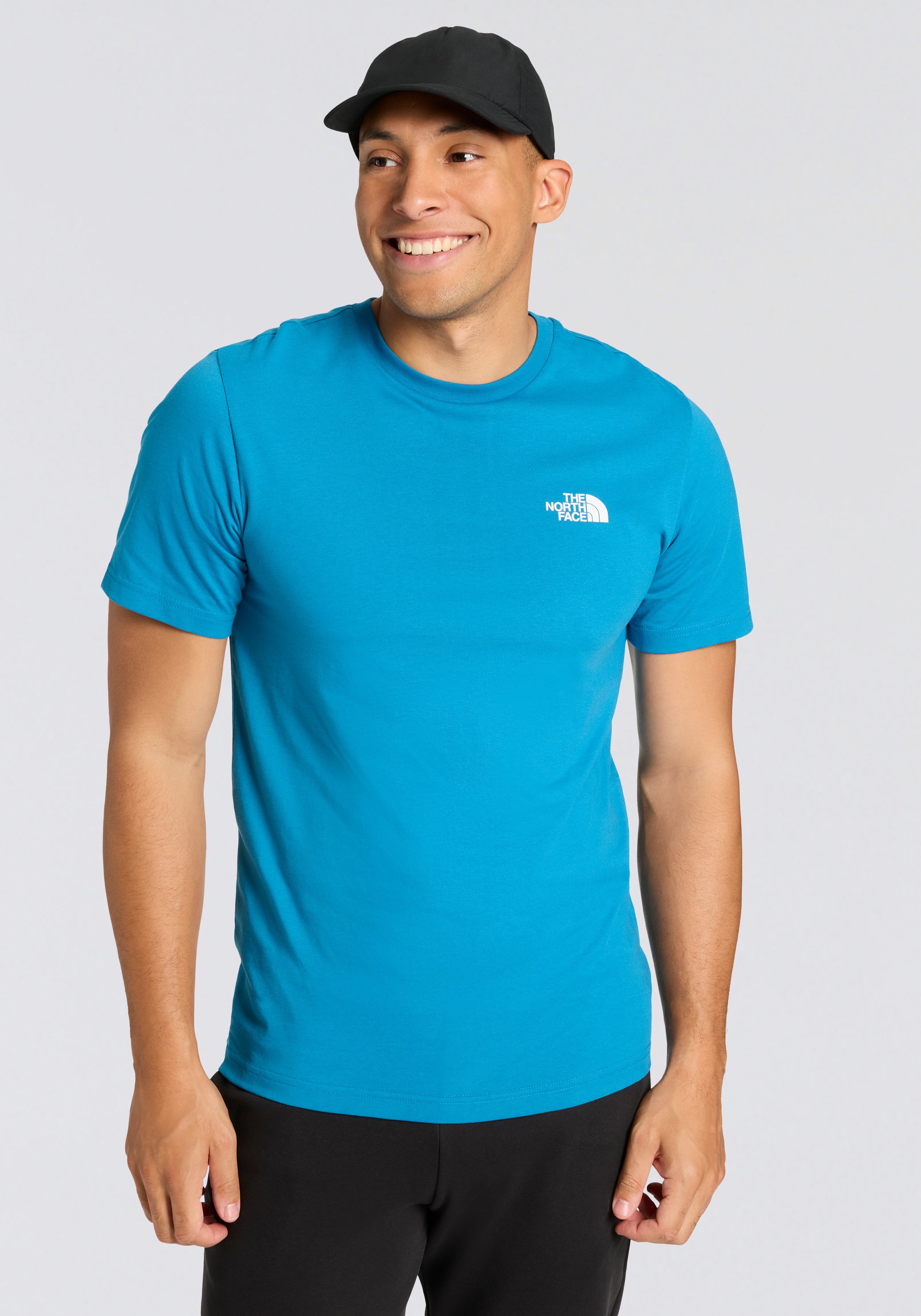 The North Face "M SS SIMPLE DOME TEE" sportlicher Stil, mit Logodrucken, atmungsaktive Baumwollmischung