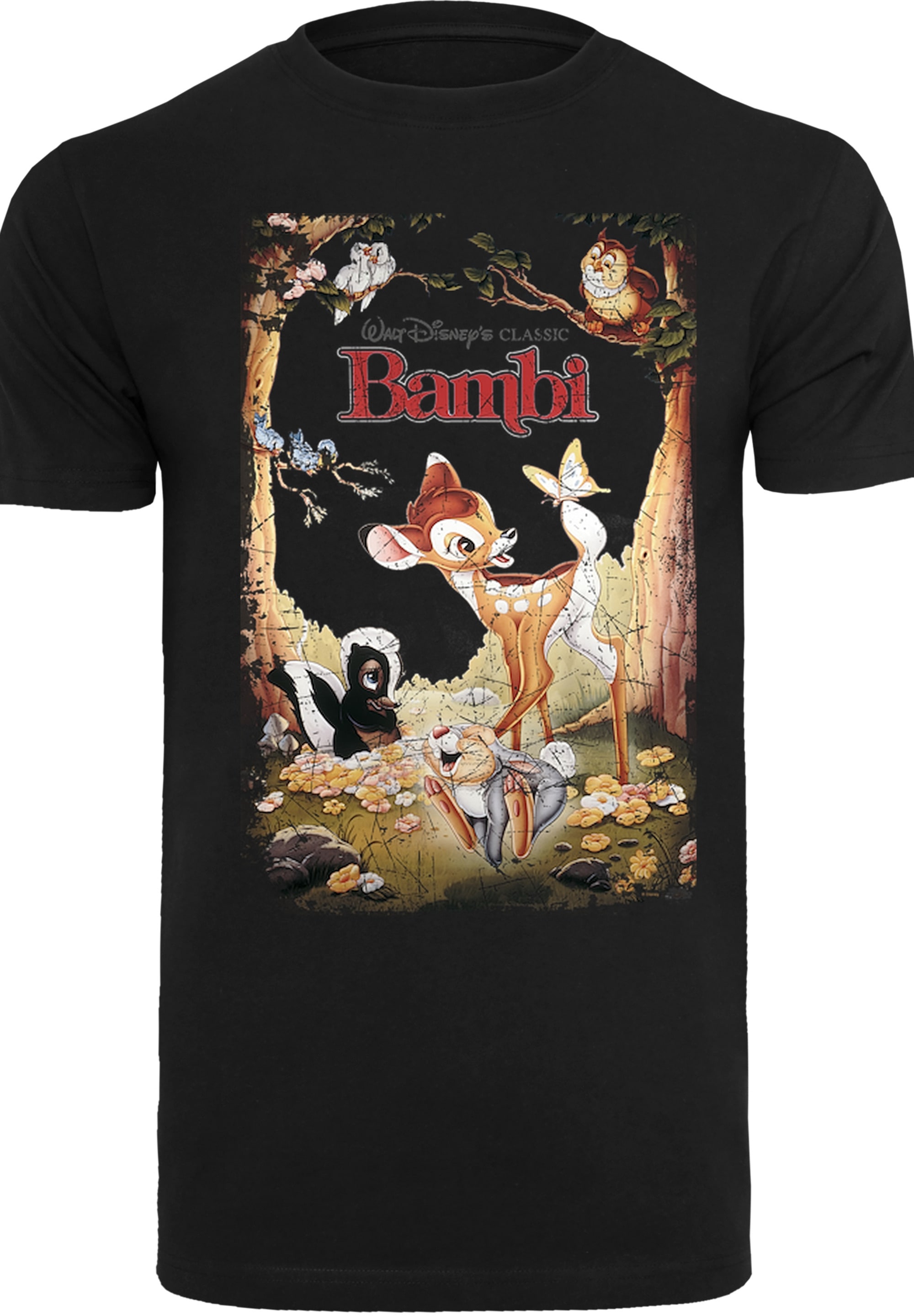 F4NT4STIC T-Shirt »Disney Bambi Retro Poster«, Herren,Premium Merch,Regular-Fit,Basic,Bedruckt