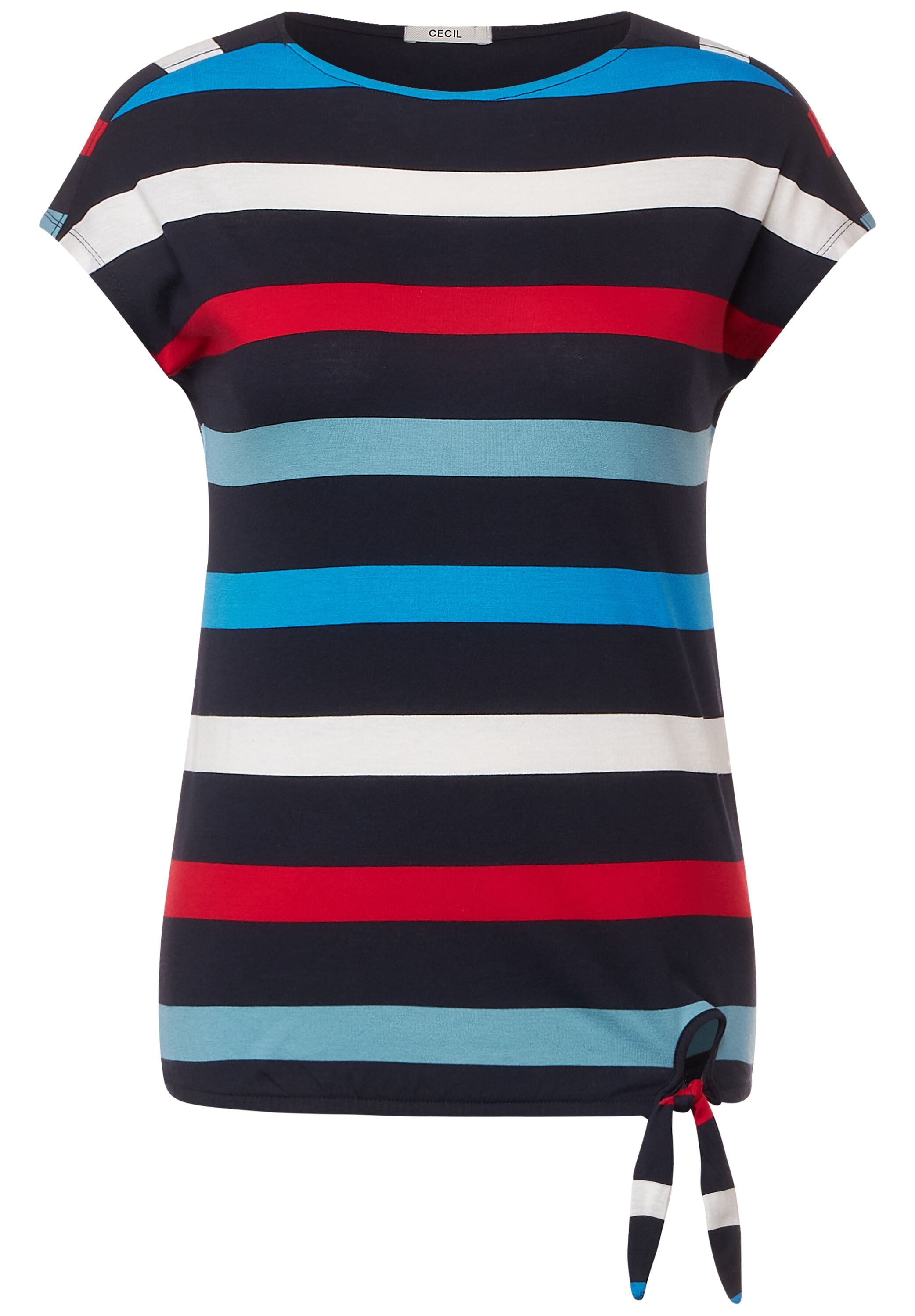Cecil T-Shirt, mit Knotendetail kaufen | BAUR | Rundhalsshirts