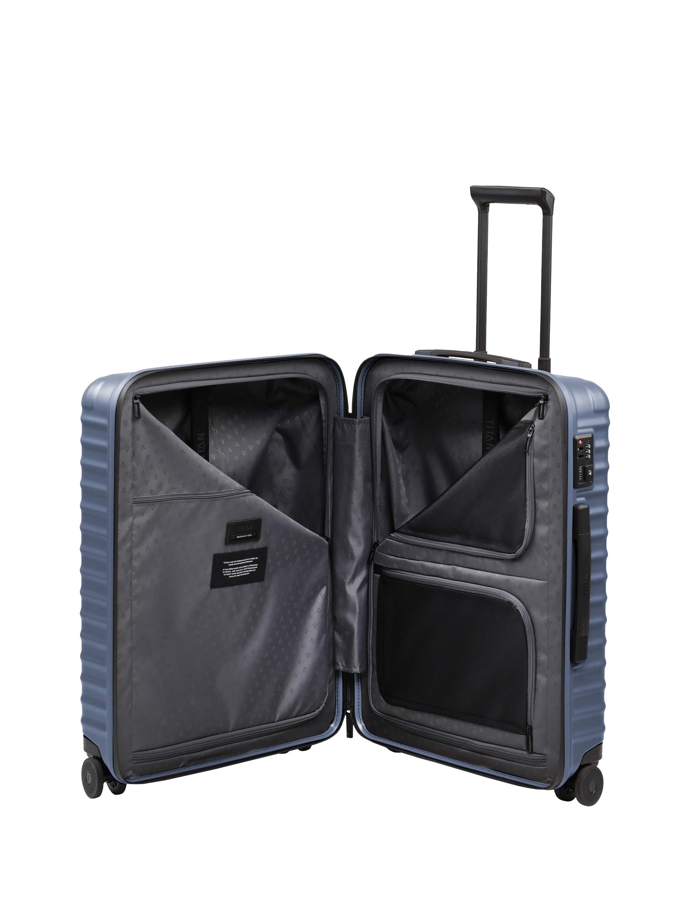 TITAN® Trolley »UPGRADE Koffer Hartschale« 68 l 4 Rollen mit kratzresistenter Oberfläche und cleverer Innenaufteilung