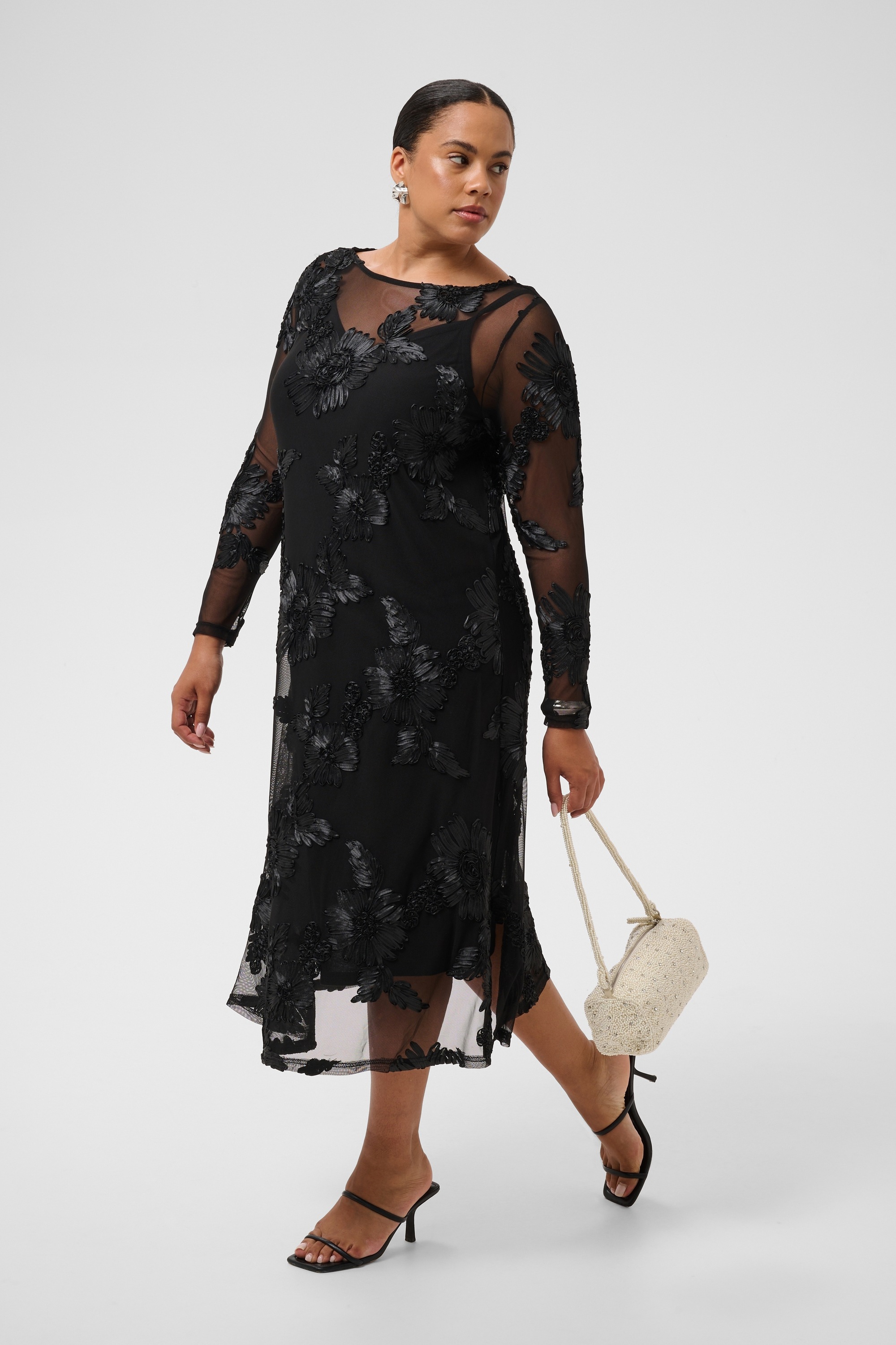 KAFFE Curve Midikleid »Damen Kleid KCjuliana«