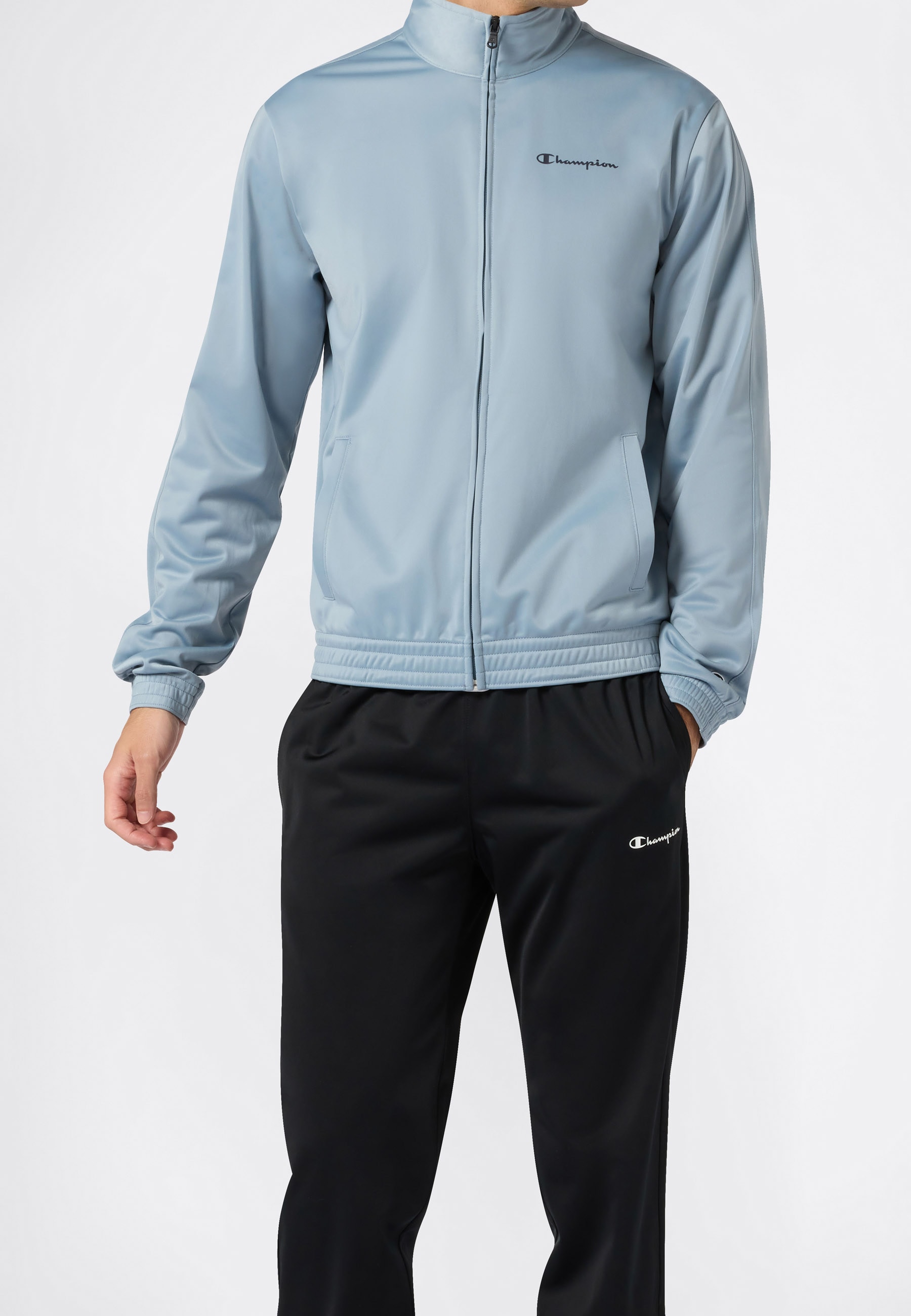 Champion Trainingsanzug »Tracksuit Small Logo« 2 Stk. zweiteiliges Set, aus Polyester, mit Reißverschlusstaschen