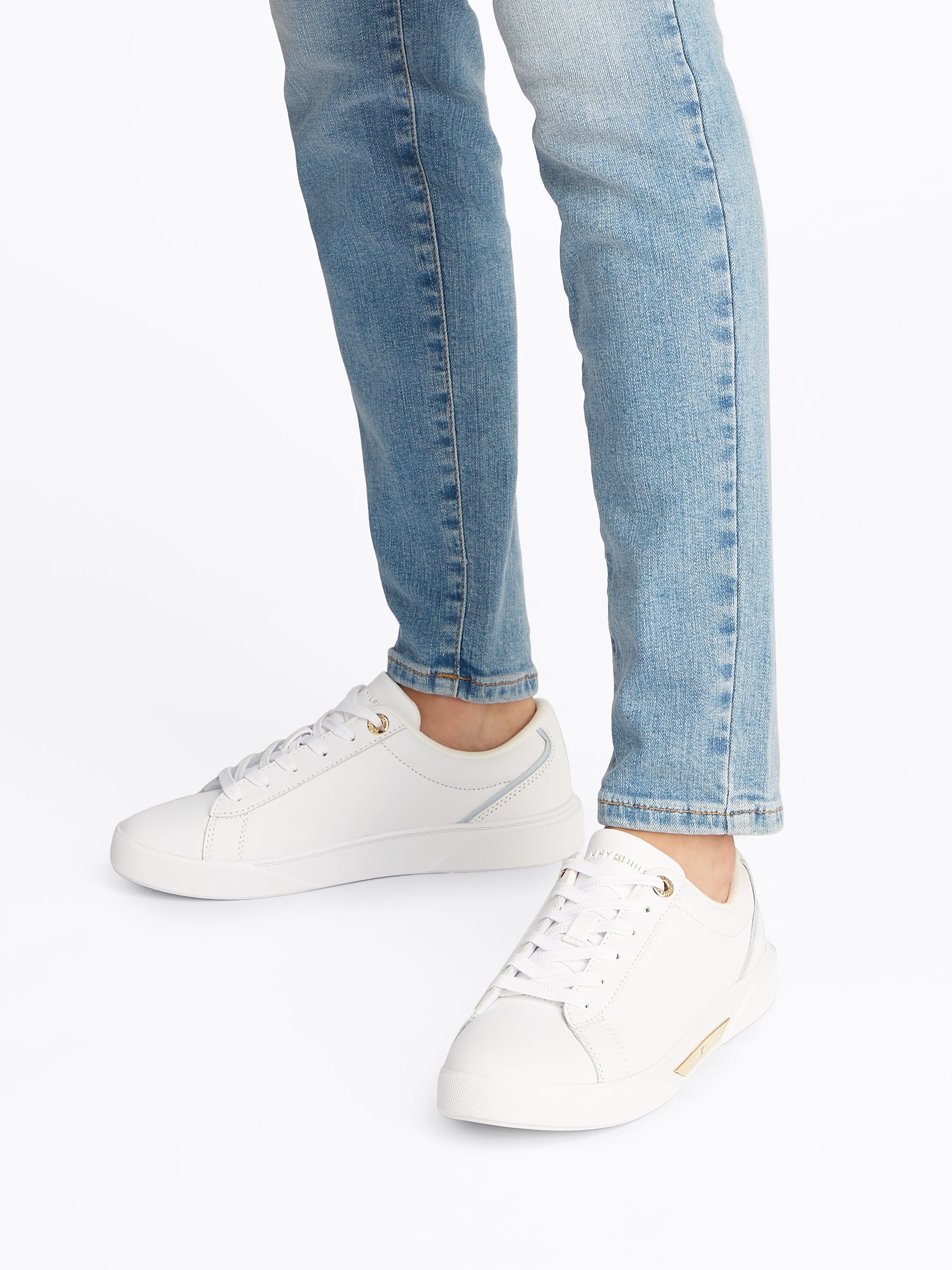 Tommy Hilfiger Plateausneaker "CHIC COURT SNEAKER", Freizeitschuh, Halbschu günstig online kaufen