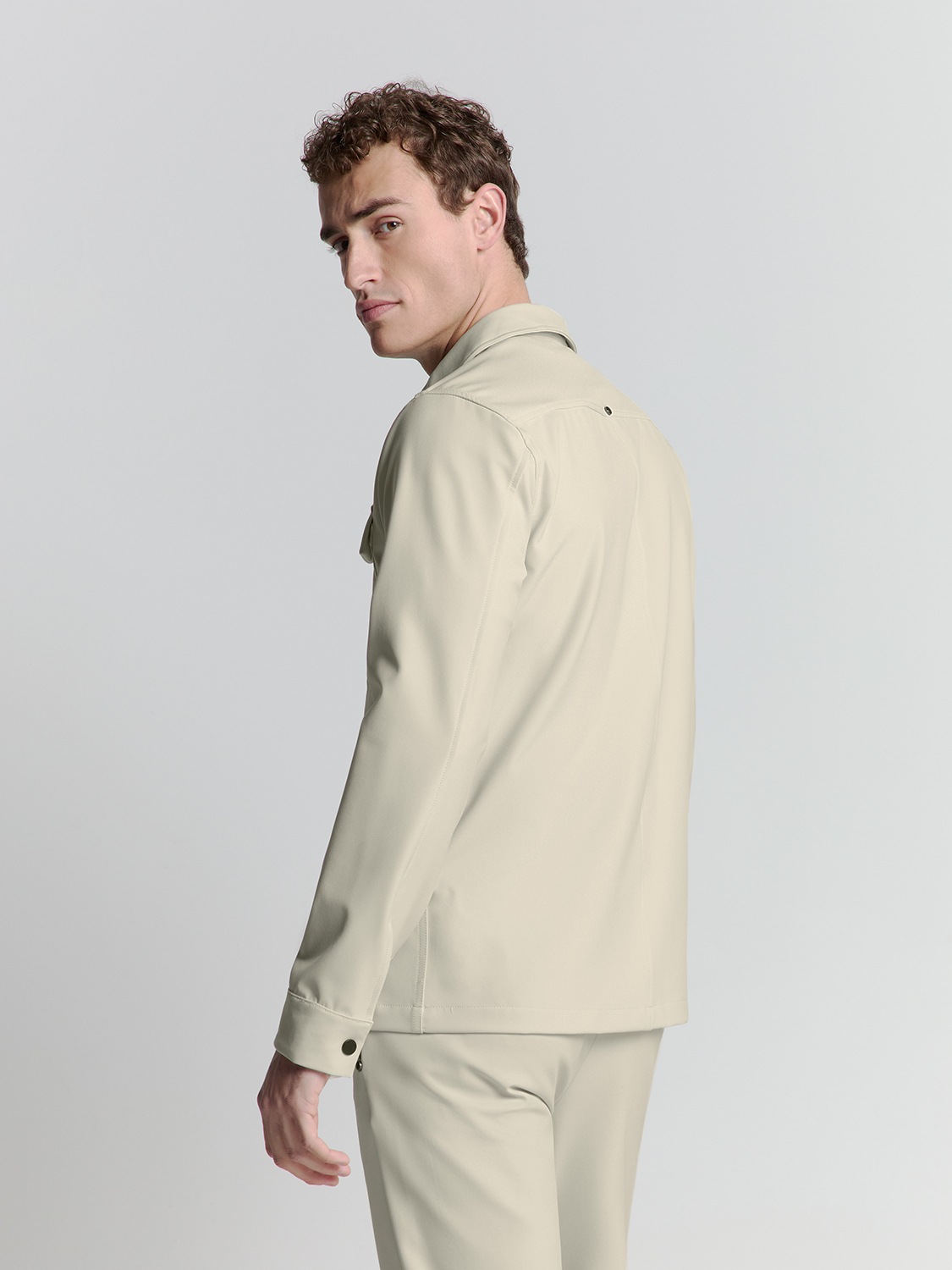 NO EXCESS Langarmhemd »No Excess Sedoc overshirt«
