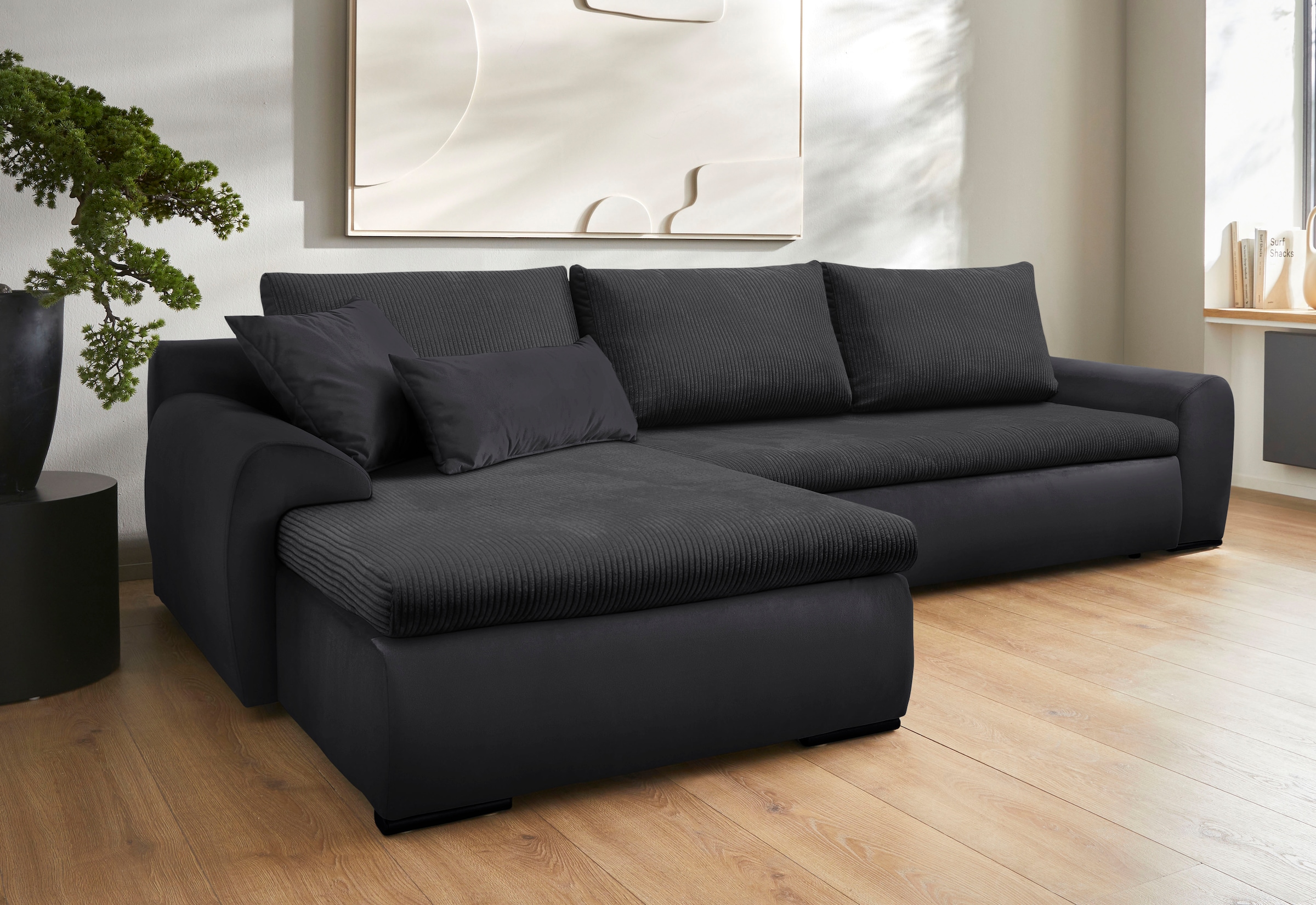 Home affaire corner sofa “Win”, optionally with bed function and bed box