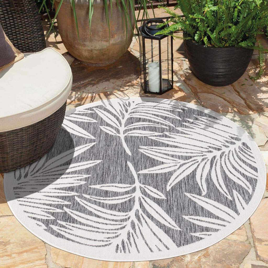 Carpet City Outdoorteppich "Outdoor 468" rund 5 Höhe UV-beständig, Flachgew günstig online kaufen