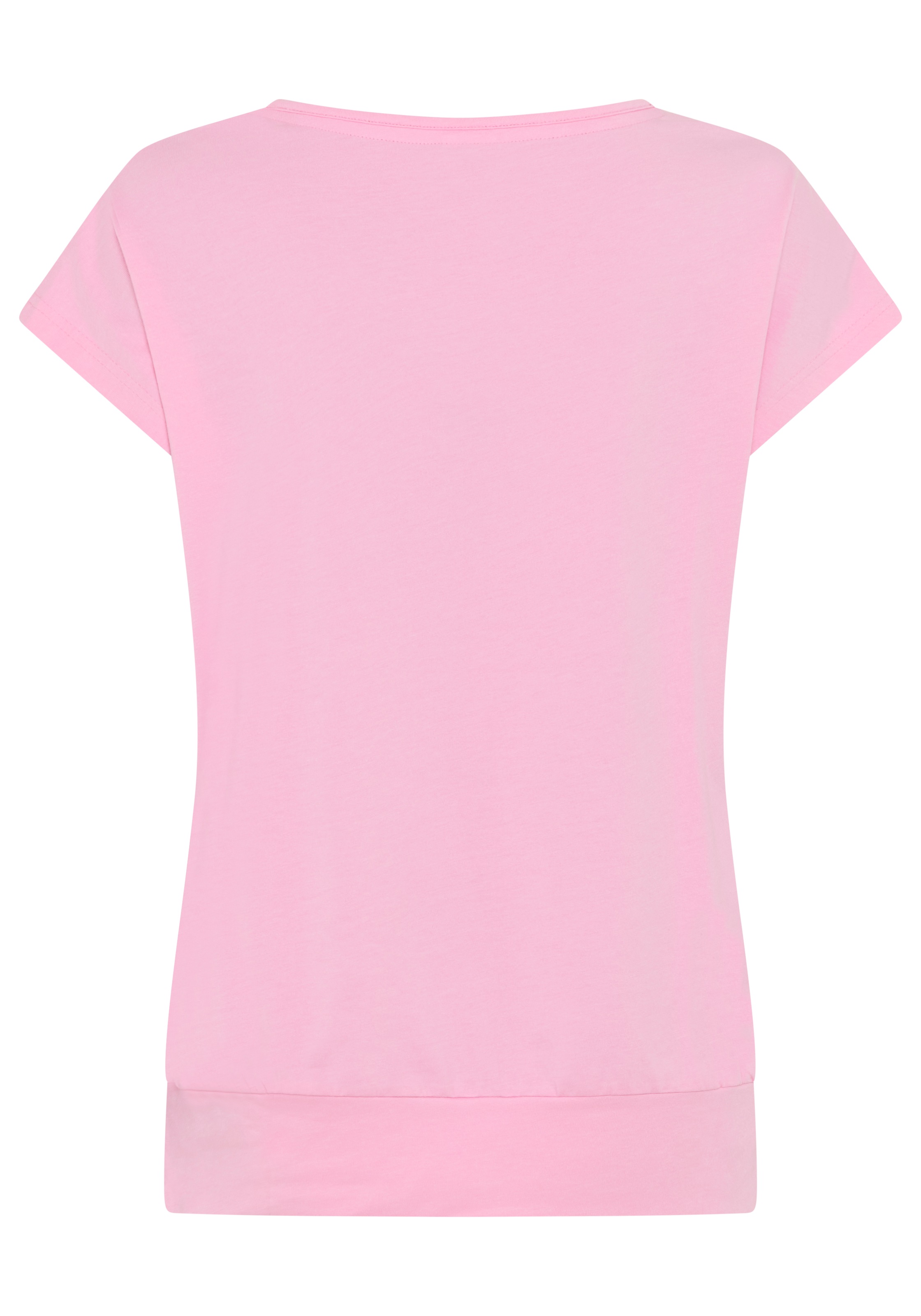 KangaROOS T-Shirt Figurumspielende Passform, breiter Bund am Saum, große Gr günstig online kaufen