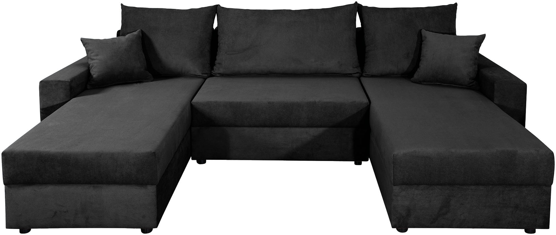 COLLECTION AB Wohnlandschaft »Pico U-Form, Breite 252, mit Armlehne Schlaffunktion, Bettkasten«, Wohnlandschaft,2 X Ottomane,Polyätherschaum Polsterung